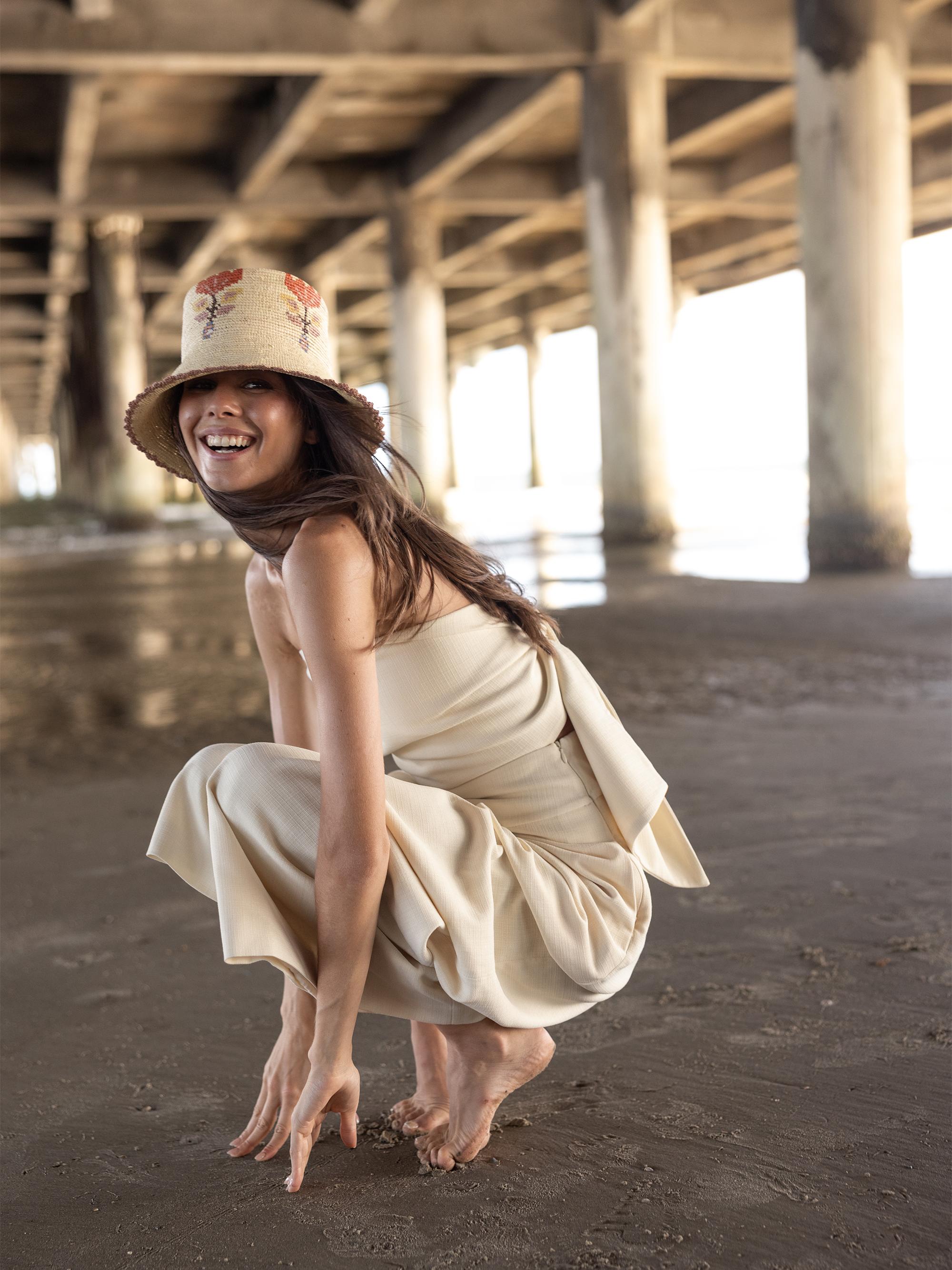 Freya Fleur Straw Bucket Hat | Saks Fifth Avenue