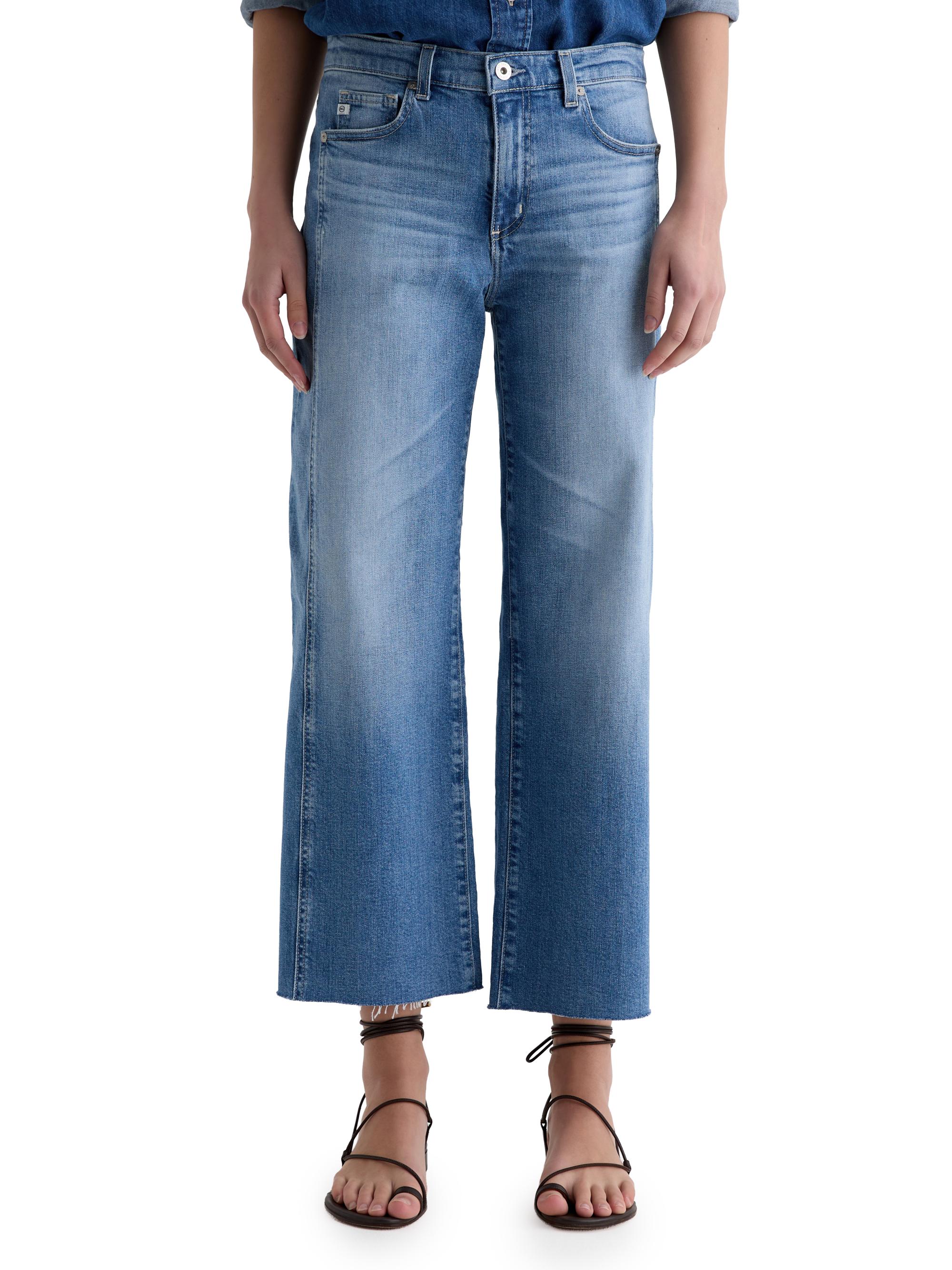 AG Jeans Women's Saige Wide-Leg Crop Jeans - Rosarito