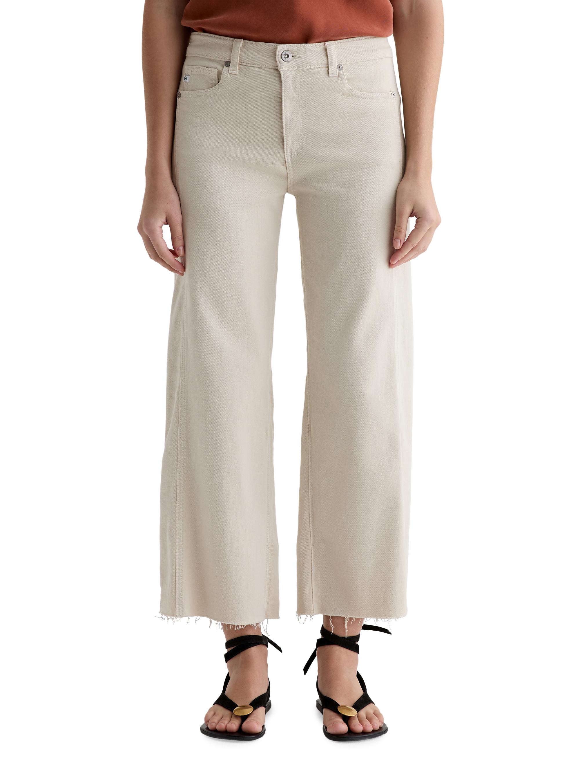 AG Jeans Women's Saige Mid-Rise Straight-Leg Crop Jeans - Opal Stone