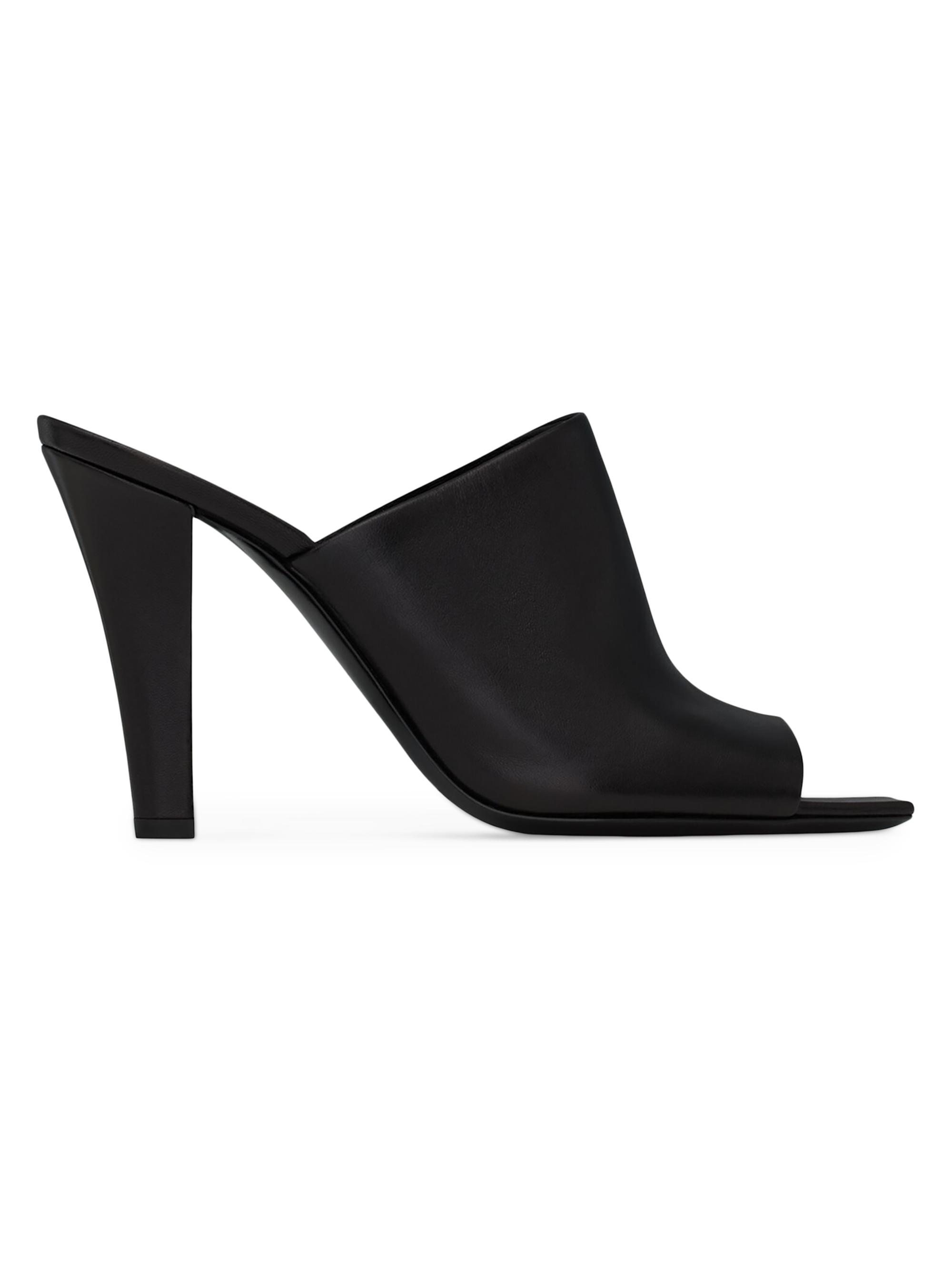 Saint Laurent Women's Jill Mules in Smooth Leather - Black