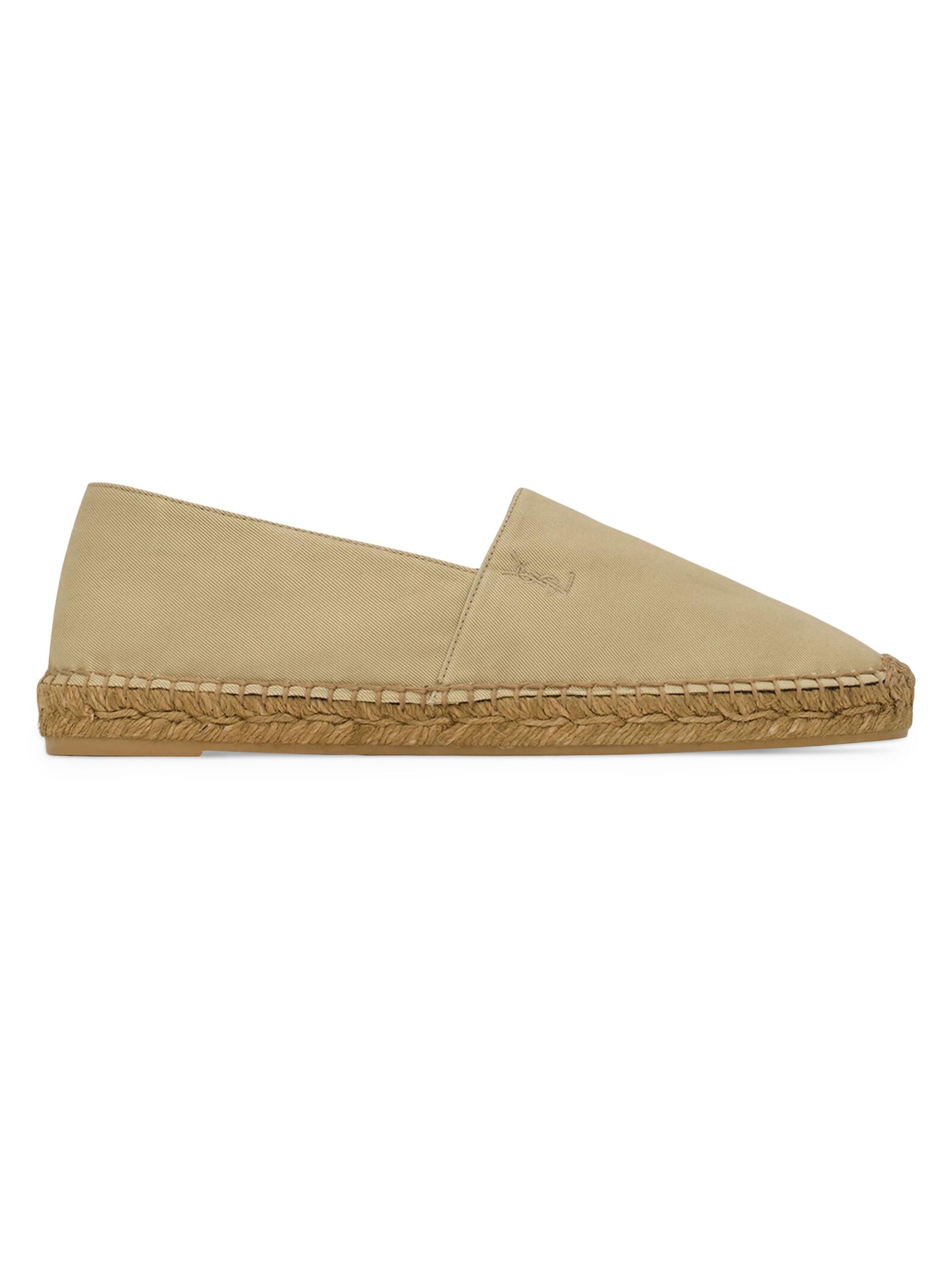 Saint Laurent Women's Espadrilles in Cotton Gabardine - Biscuit
