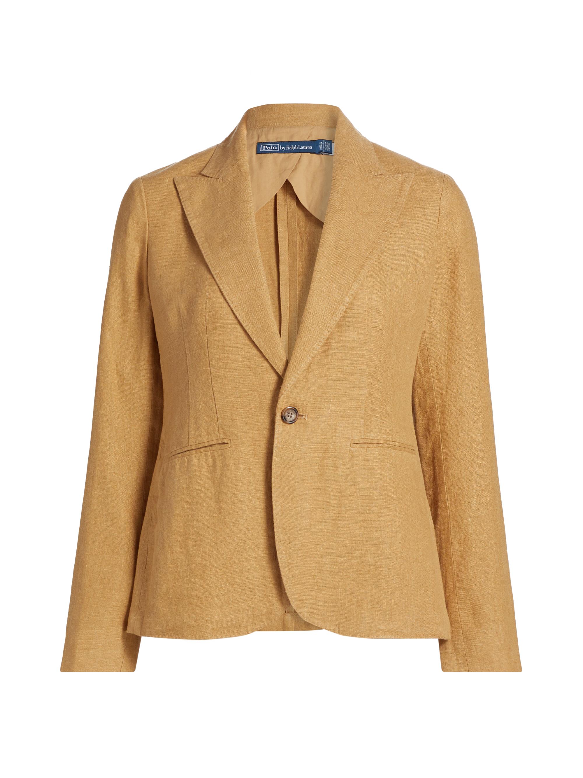 Polo Ralph Lauren Women's Linen Tapered Blazer - Sand Dune