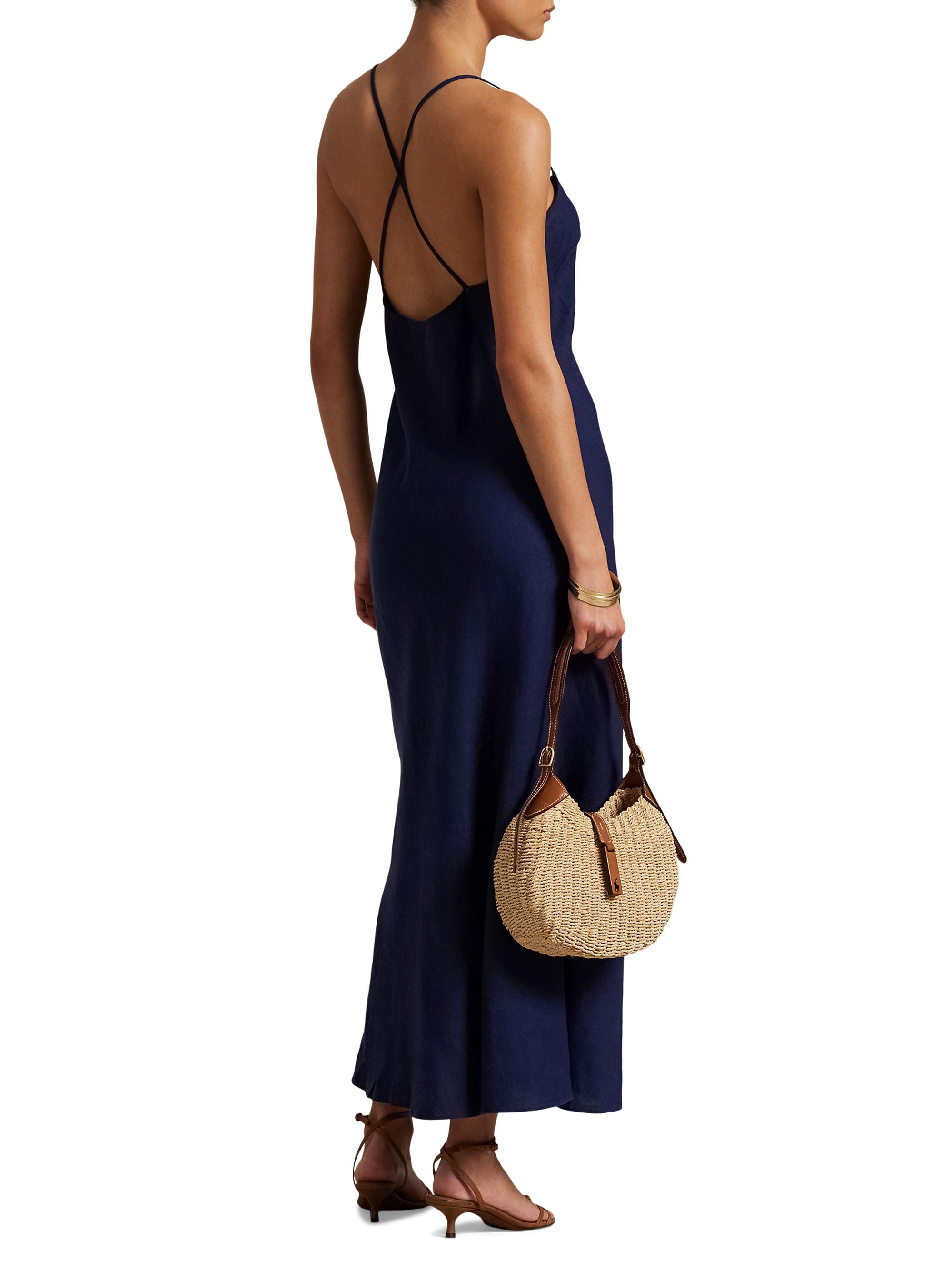 knee length dresses for ladies Marco Polo Twin Stripe Ponte Dress Navy Marco Polo main image 1