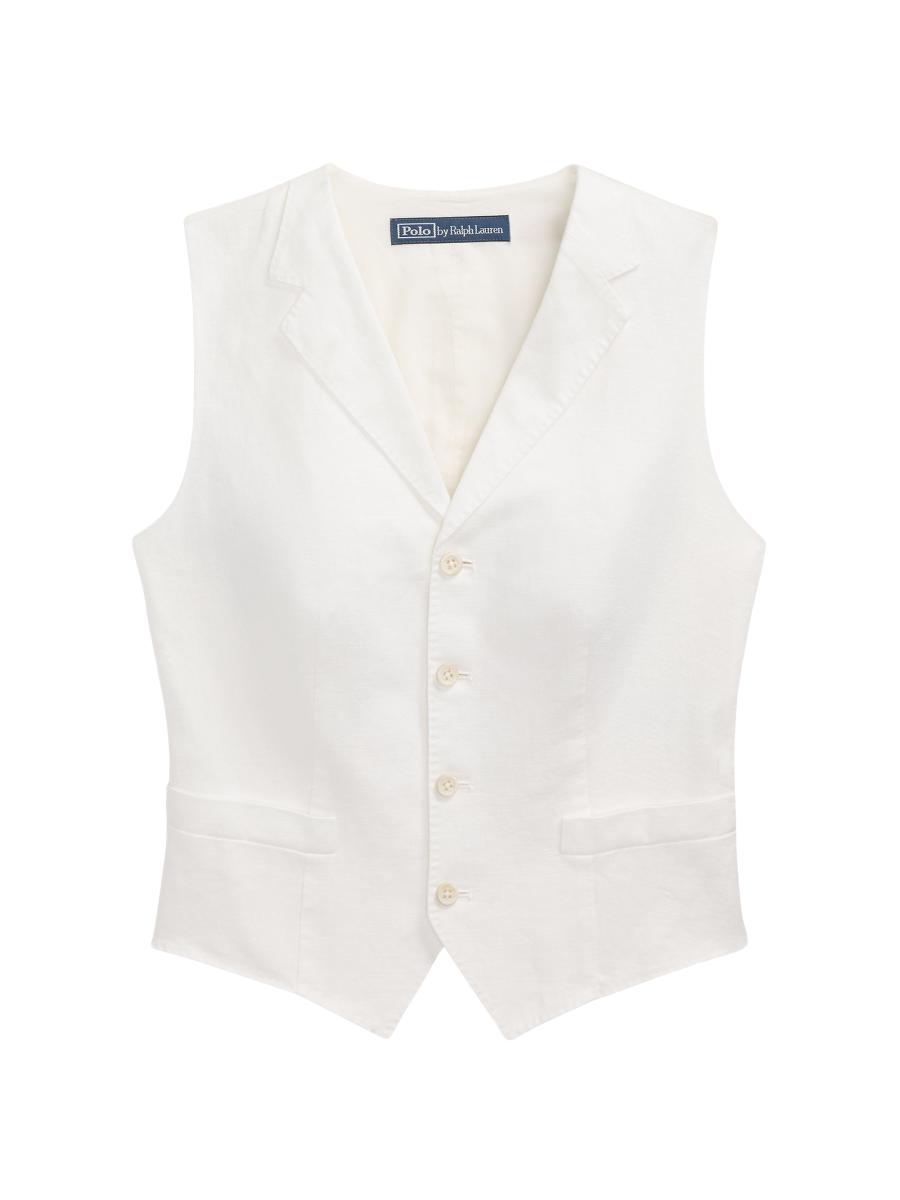 Polo Ralph Lauren Tailored Linen-Cotton Vest | Saks Fifth Avenue