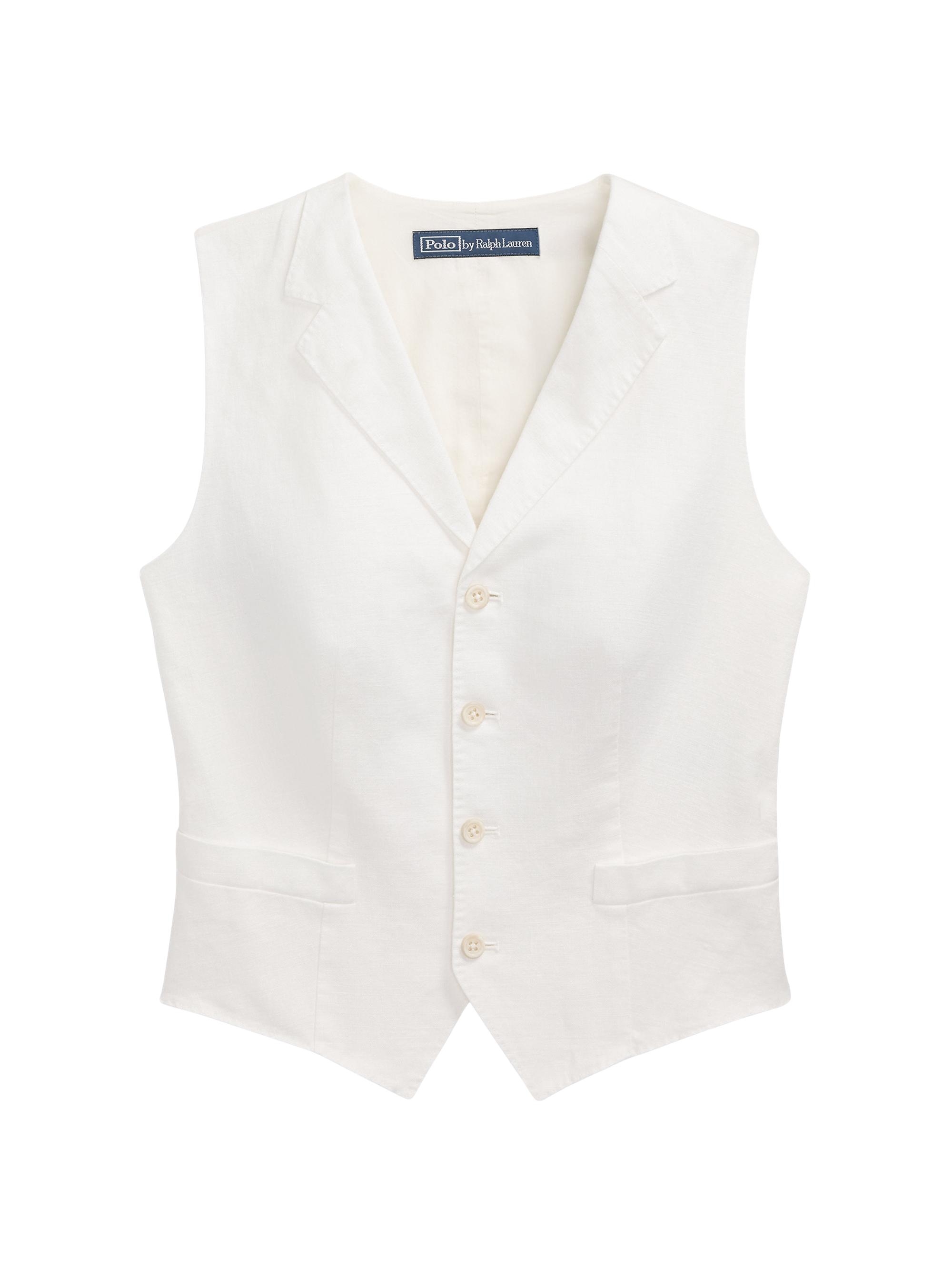 Polo Ralph Lauren Women's Tailored Linen-Cotton Vest - Nevis