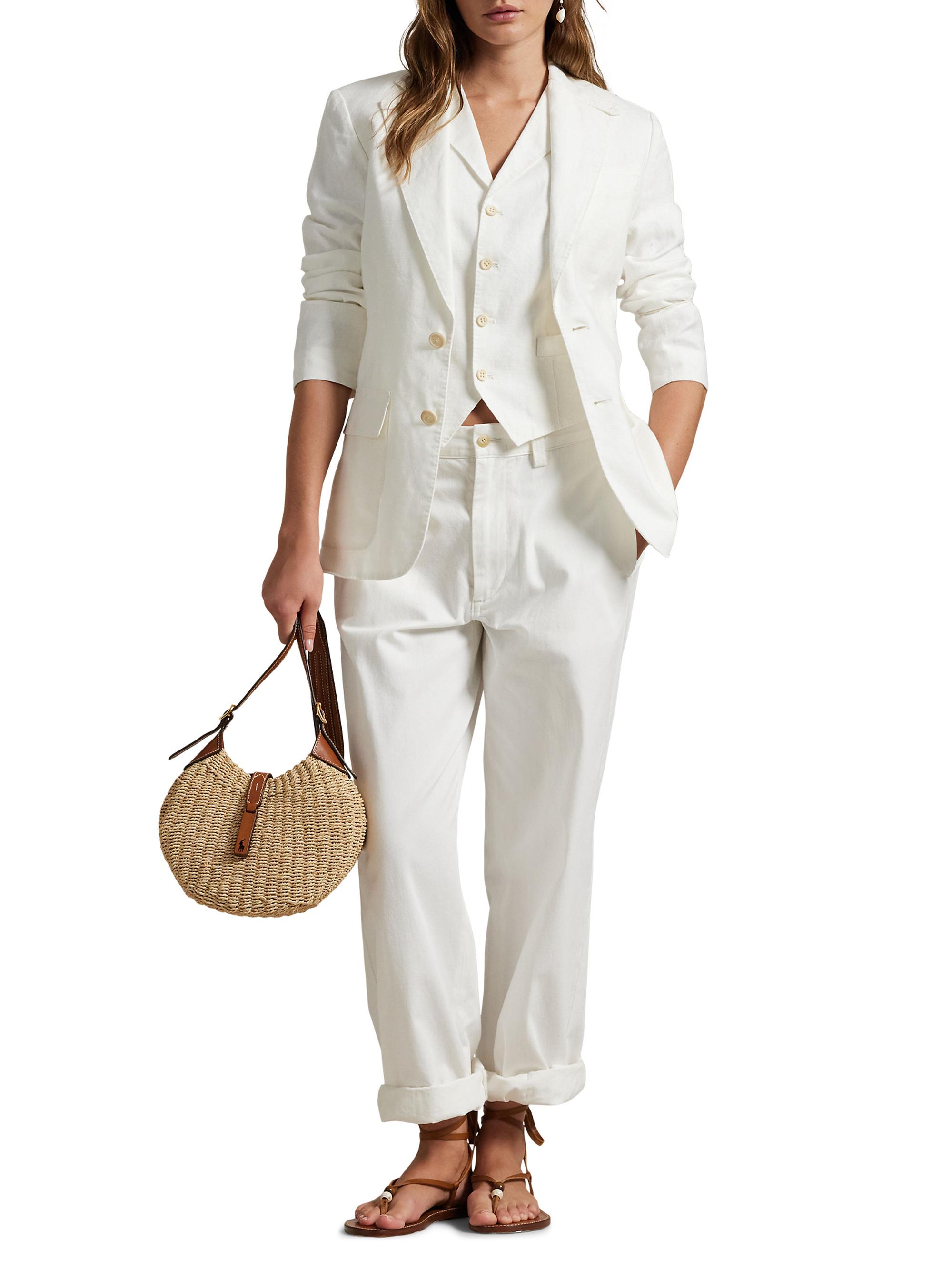 Polo Ralph Lauren Linen Single-Breasted Blazer | Saks Fifth Avenue