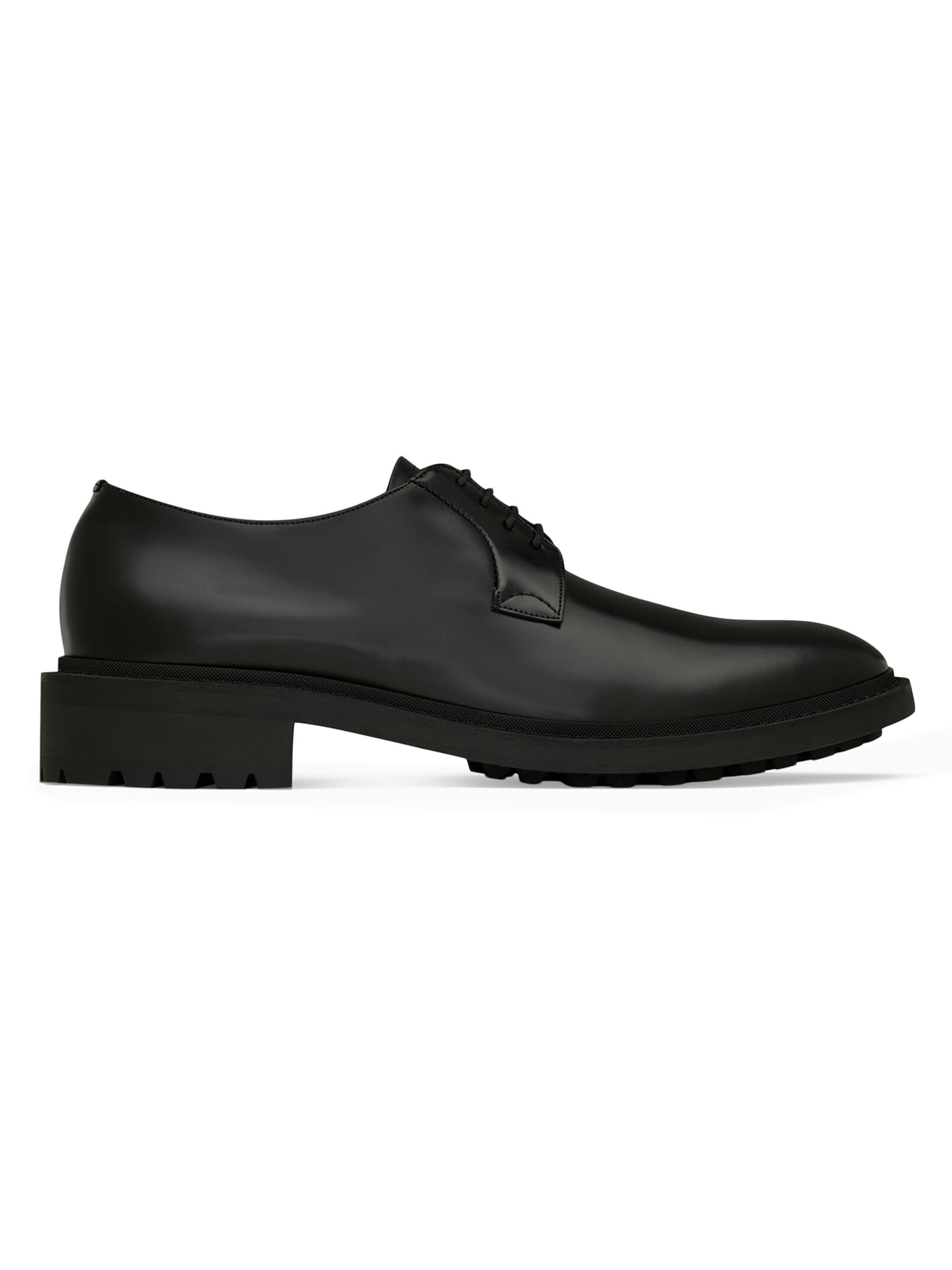 Saint Laurent Men's Antoine Derbies in Smooth Leather - Black