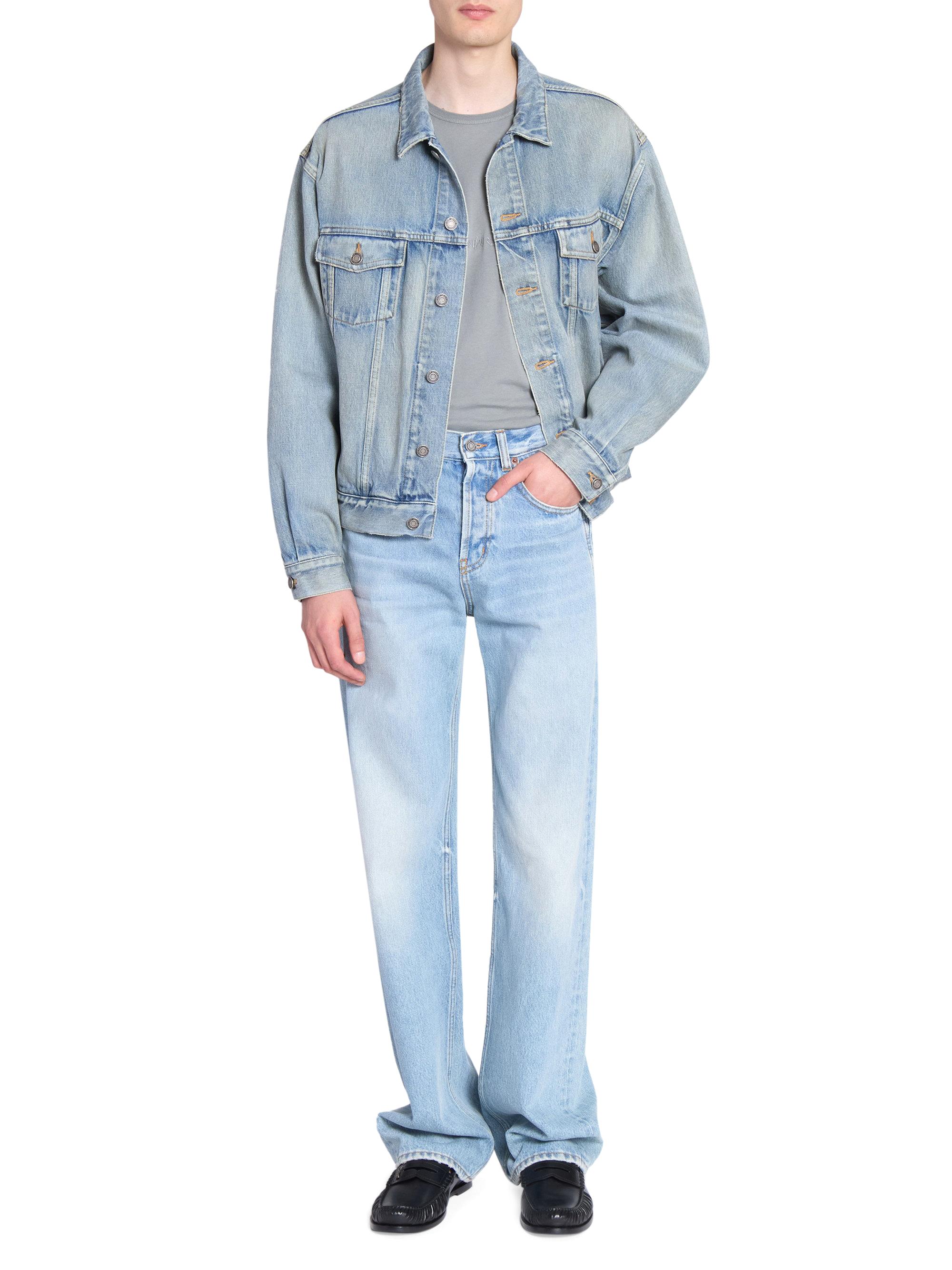 Saint Laurent Trucker Jacket in Denim | Saks Fifth Avenue