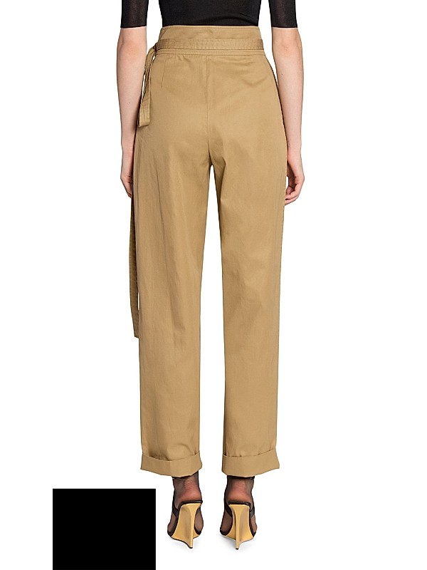 Shop Saint Laurent Paper Bag Pants in Cotton Poplin | Saks Shop Saint Laurent Paper Bag Pants in Cotton Poplin | Saks