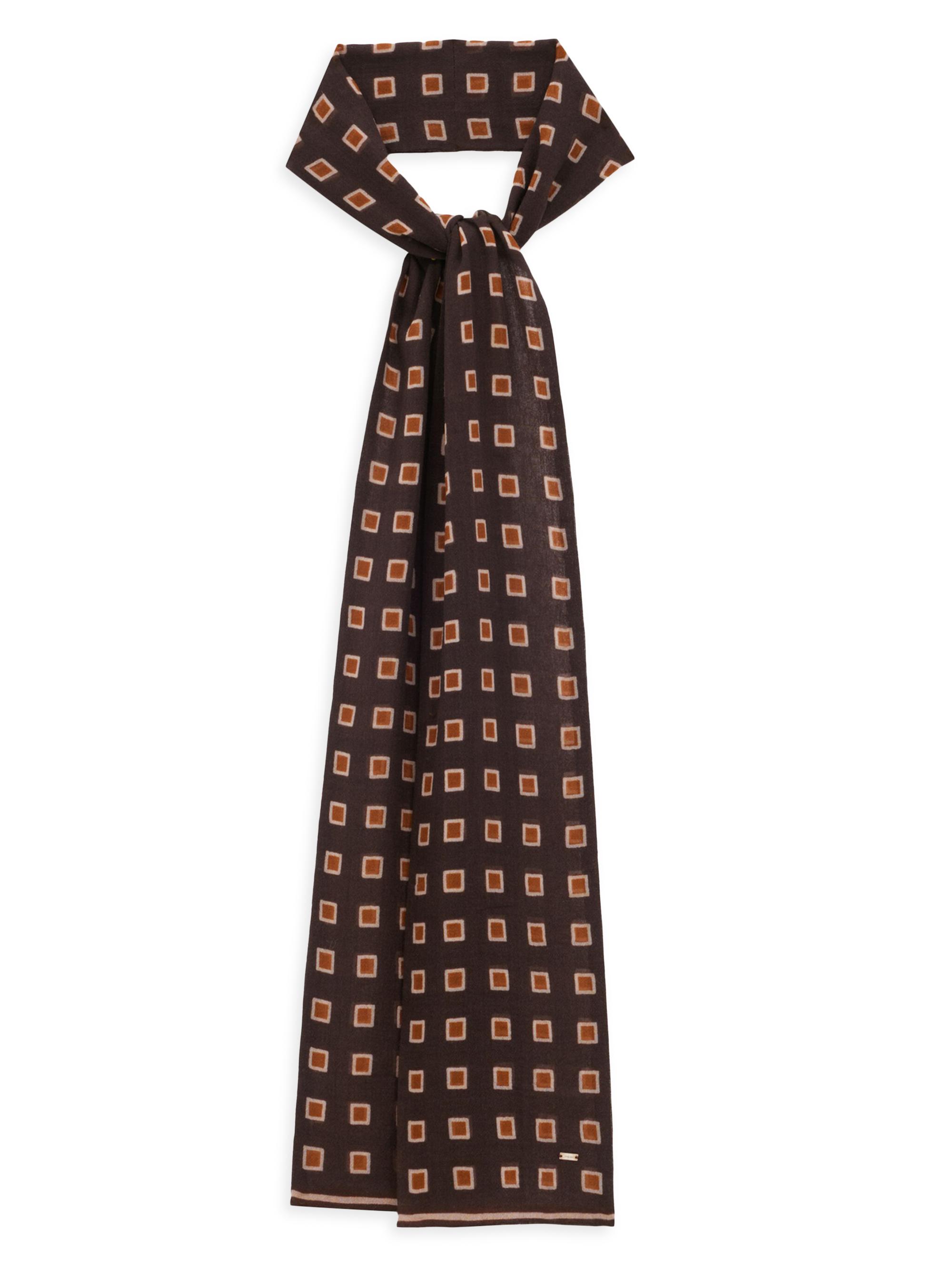Saint Laurent Men's LavalliaeRe in Square Wool - Brown