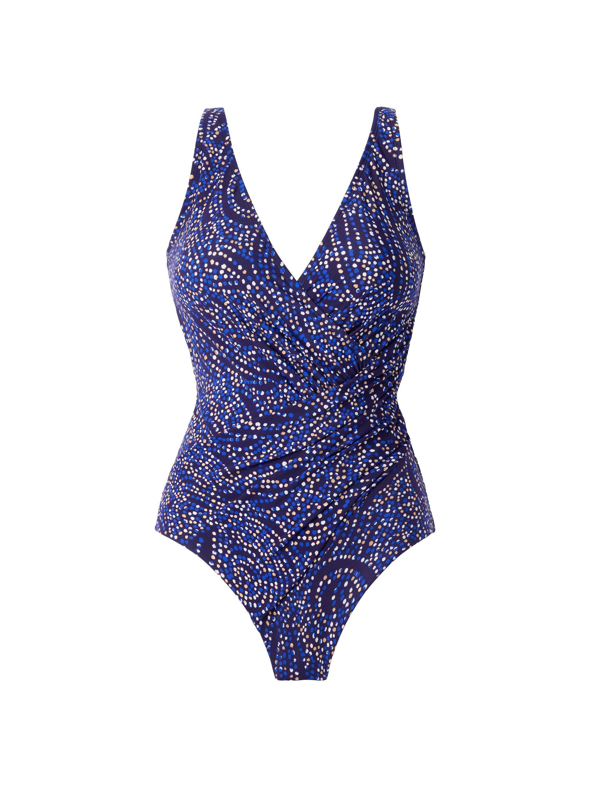Miraclesuit Swim Women's Plus Spotlight Oceanus One-Piece Swimsuit - Plum Multi