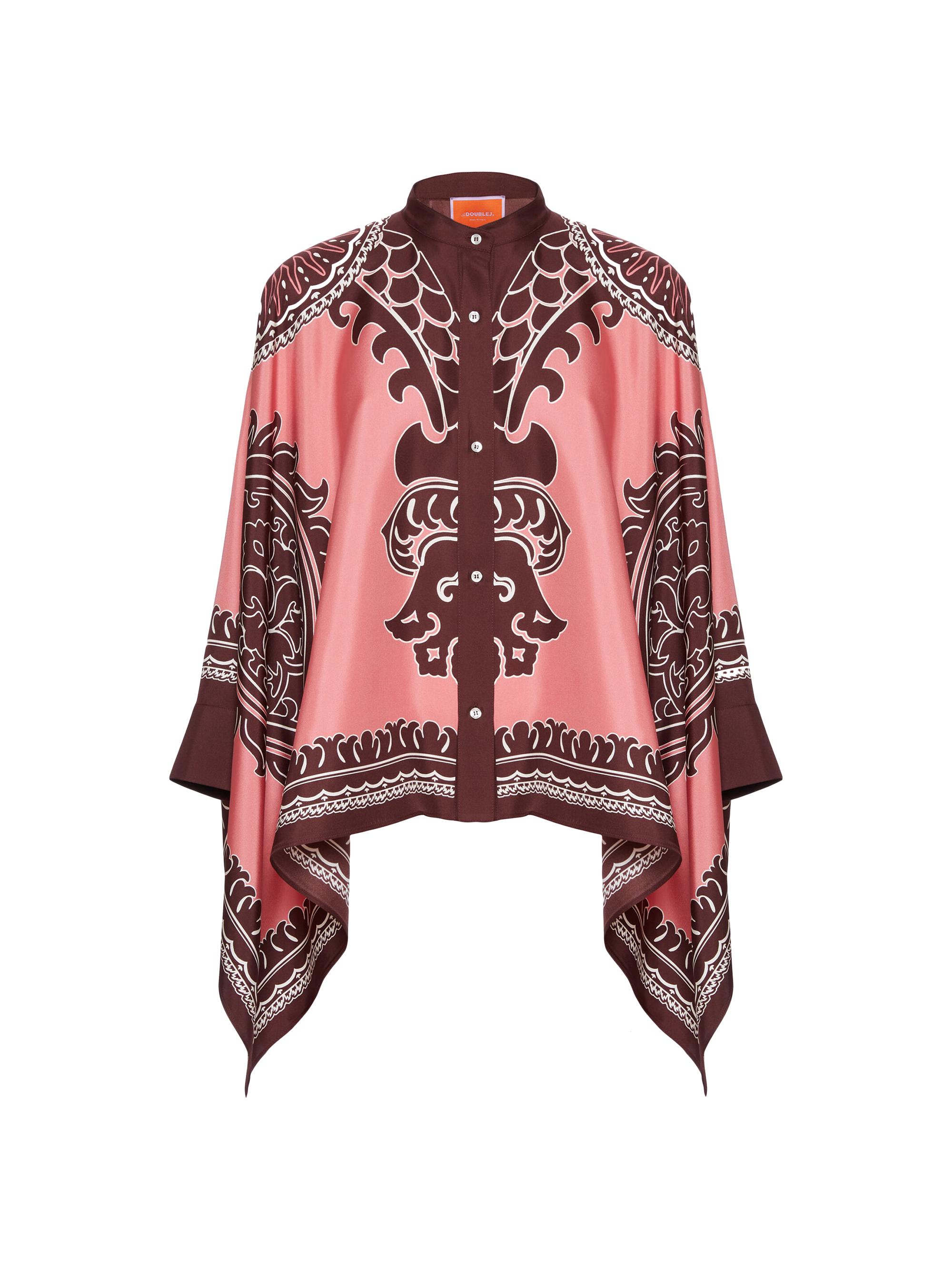 La DoubleJ Women's Foulard Shirt - Oltrarno Placee Pink