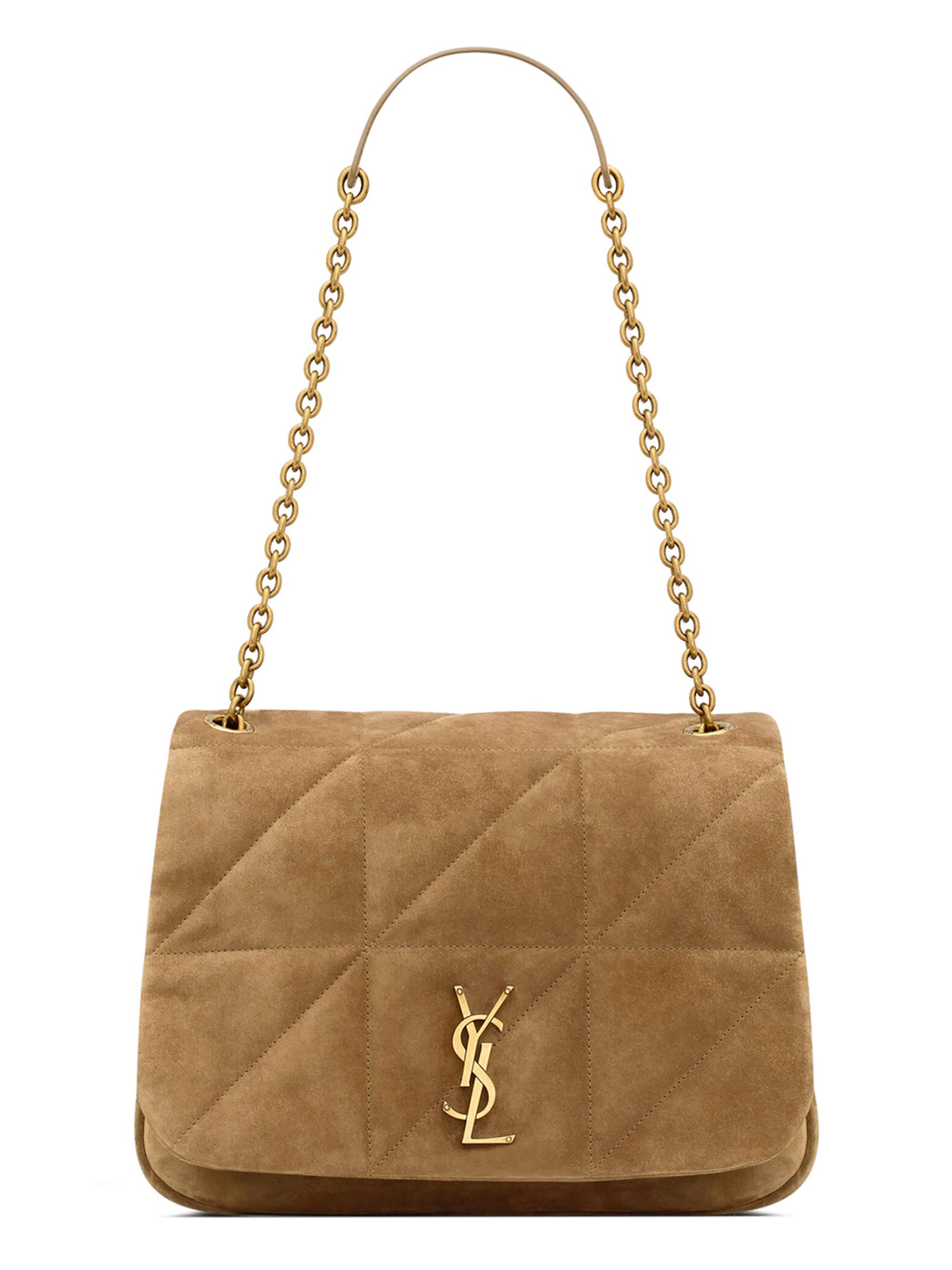 Saint Laurent Women's Jamie 4.3  Shoulder Bag in Suede - Golden Leaf