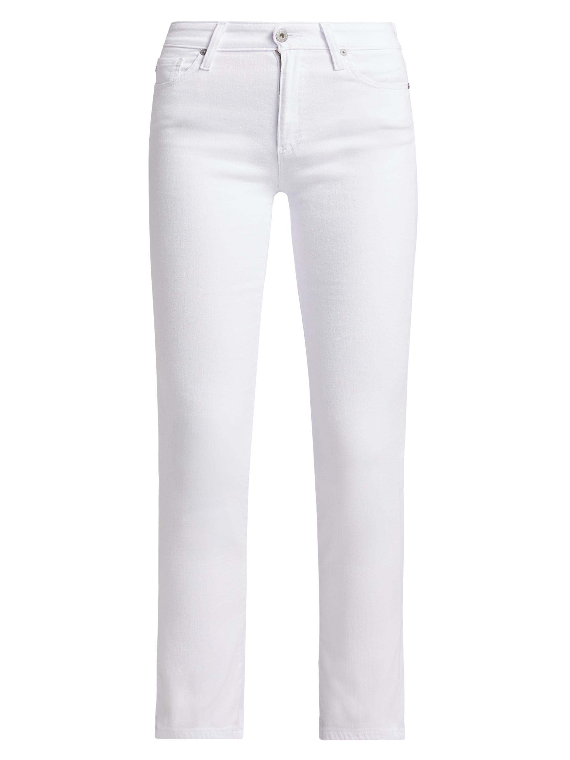 AG Jeans Women's Mari Mid-Rise Slim-Straight Jeans - White