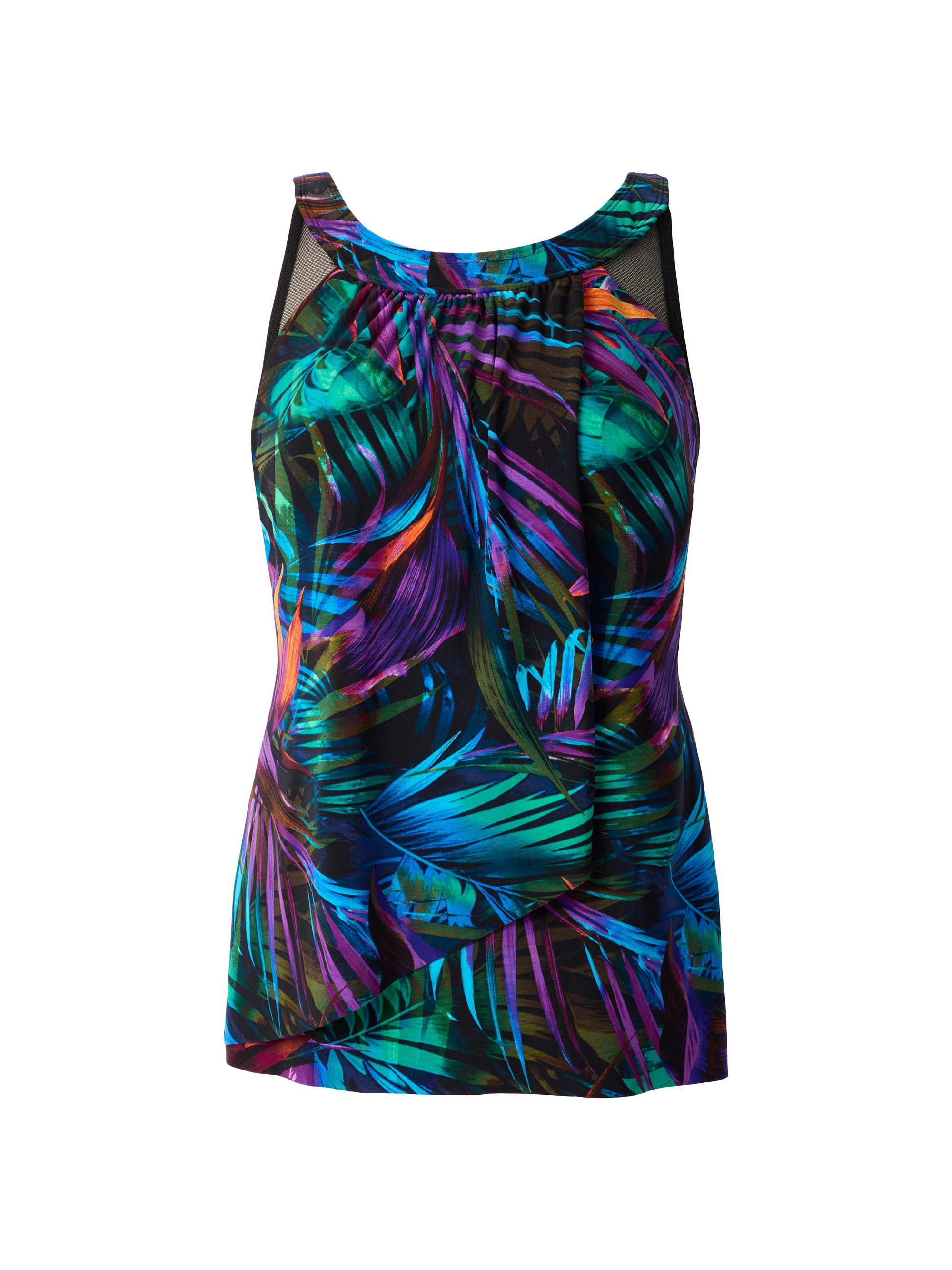 Miraclesuit Swim Women's Plus Palma Paradiso Ursula Tankini Top