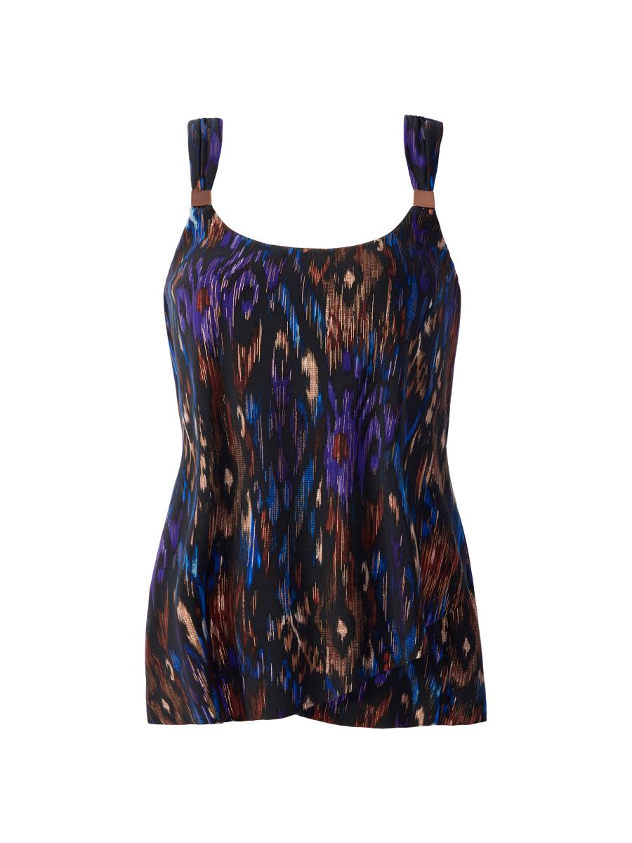 Miraclesuit Swim Women's Tapiz Dazzle Tankini In Black Multi