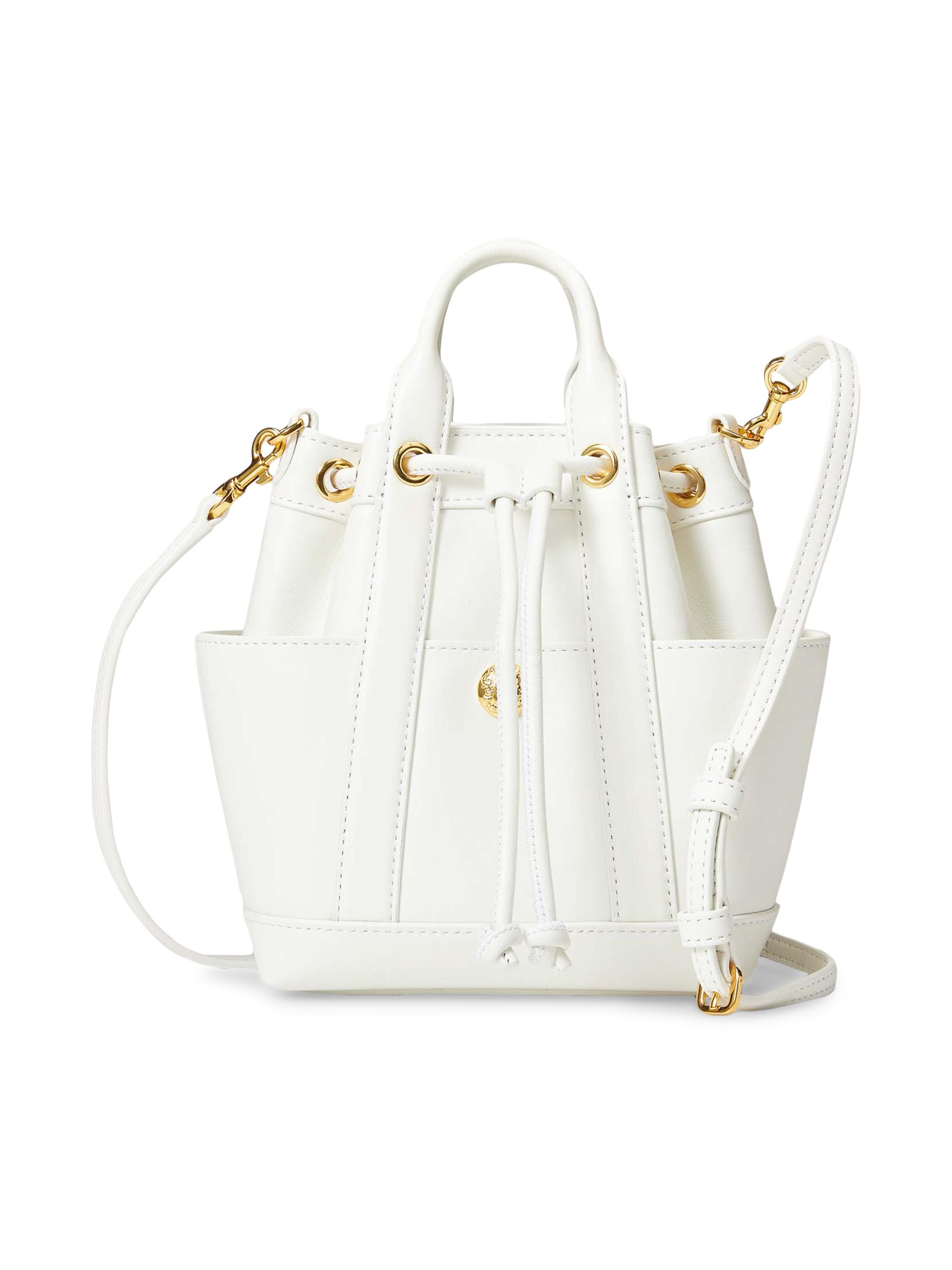 Veronica Beard Women's Mini Goody Leather Bucket Bag - Off White
