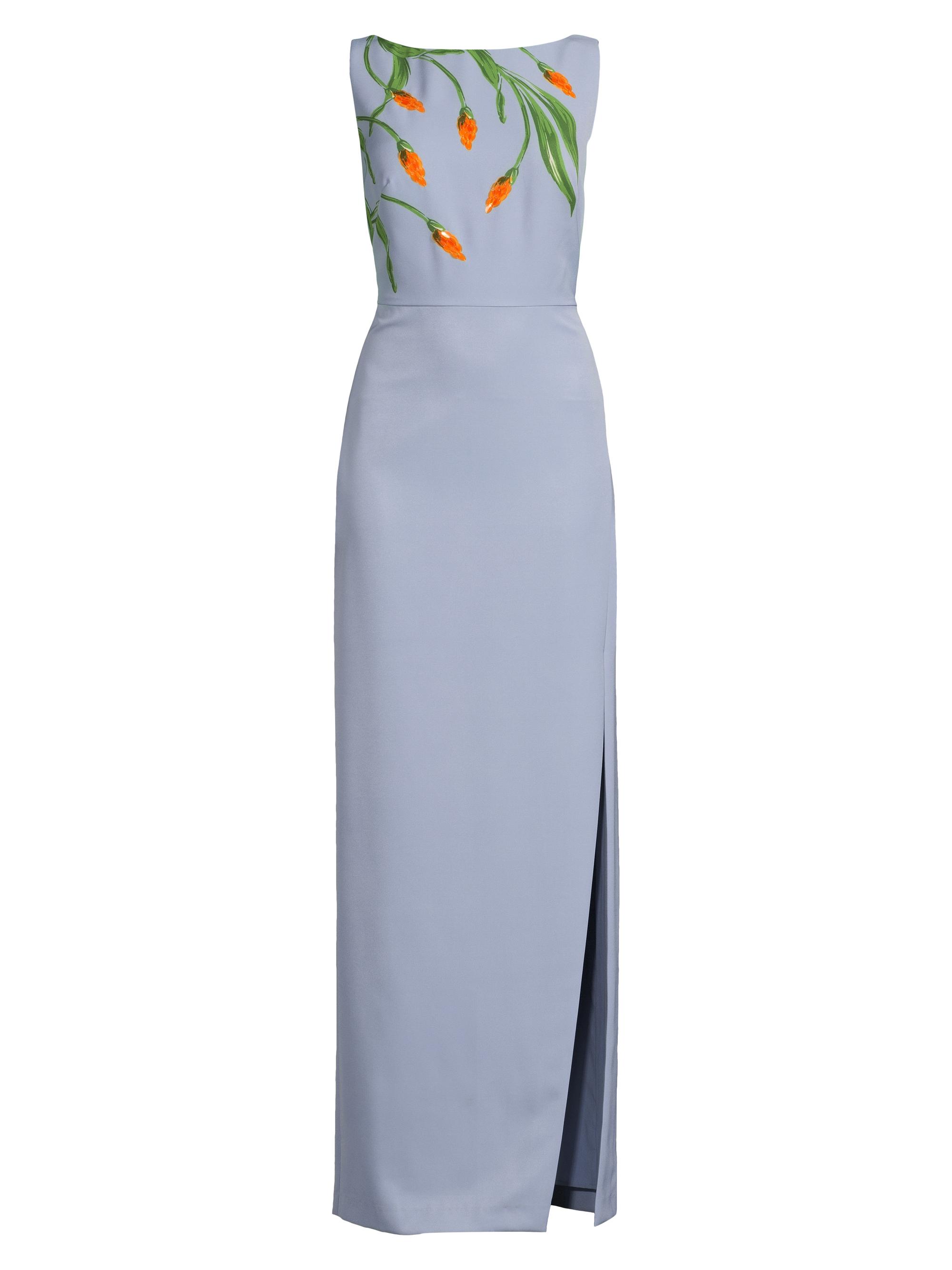 Kay Unger Women's Ira Embellished Column Gown - Blue Bird