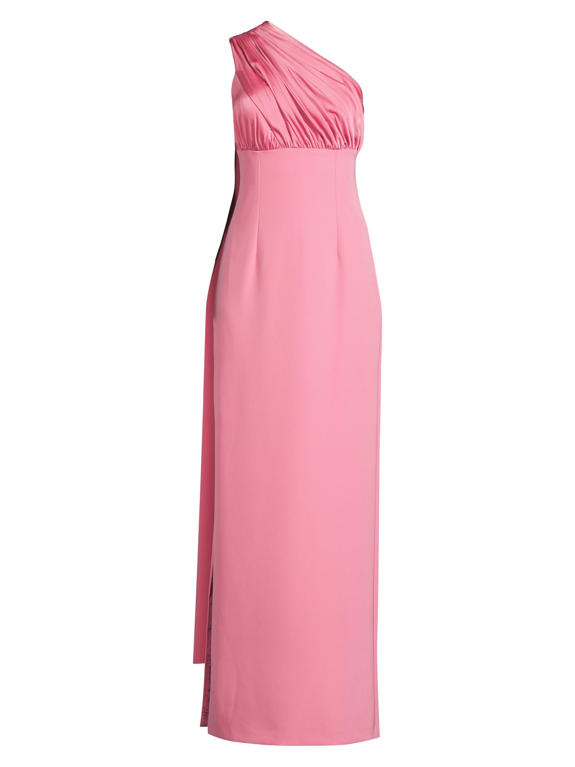 Kay Unger Women's Alessandra One-Shoulder Shirred Gown - Pink Coral