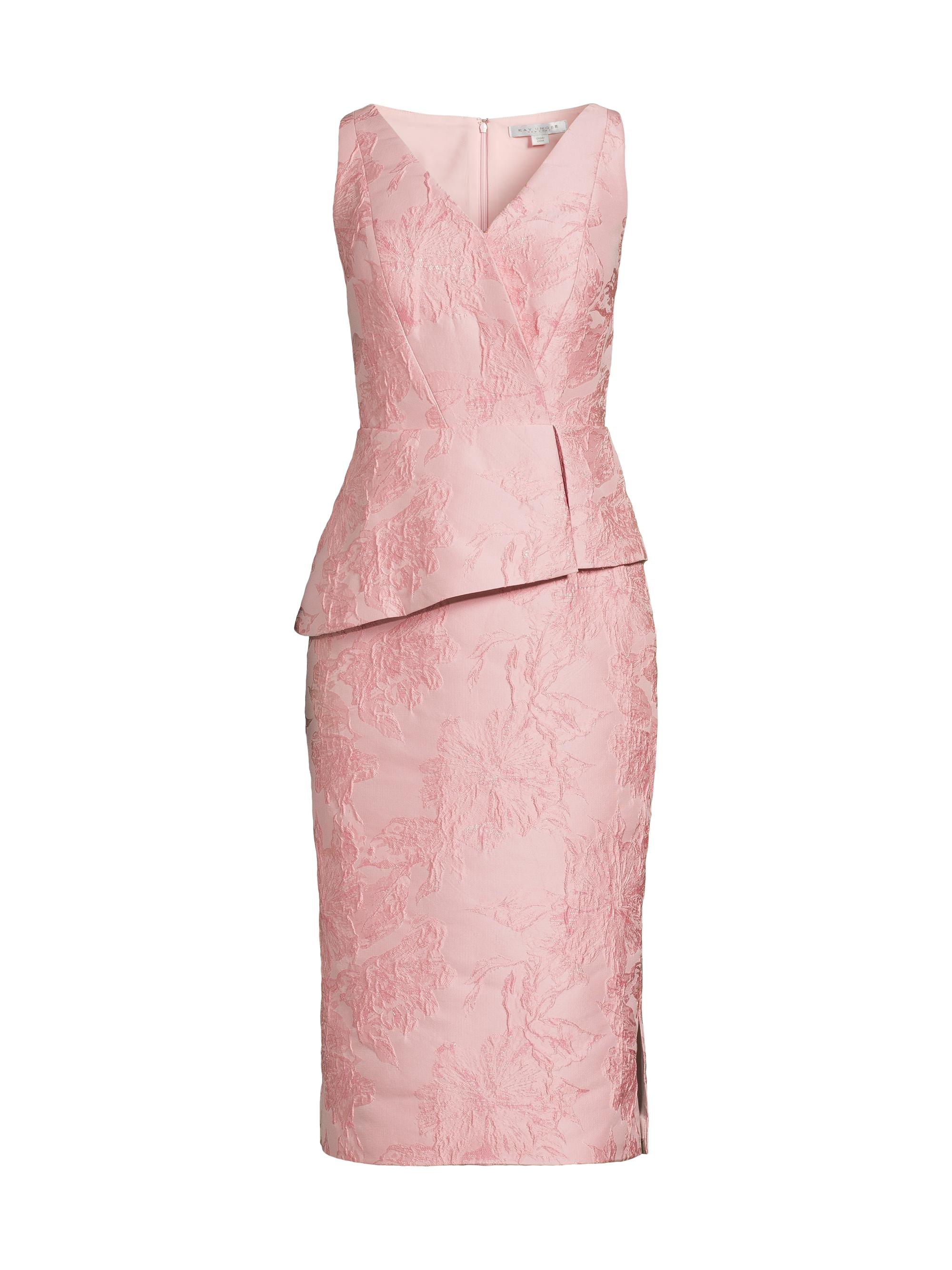 Kay Unger Beatrix Floral Organza Midi-Dress | Saks Fifth Avenue
