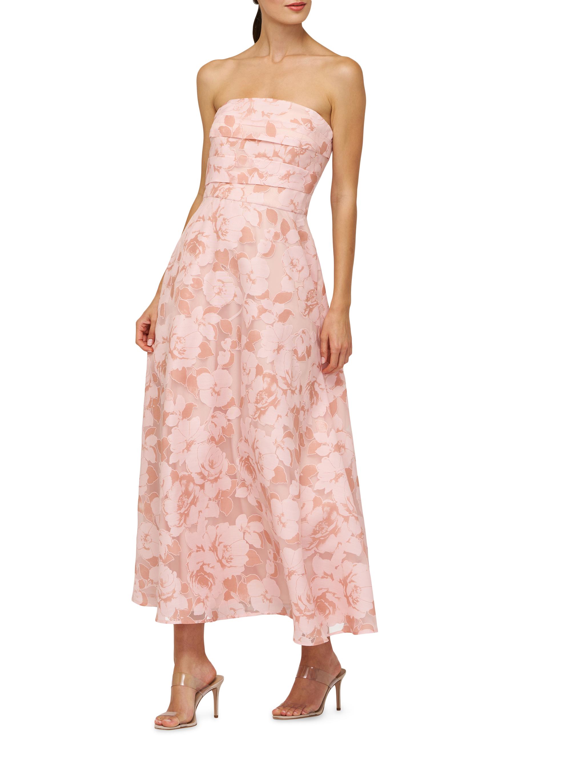 Kay Unger Women's Emmeline Burnout Toile Cocktail Dress - Misty Rose