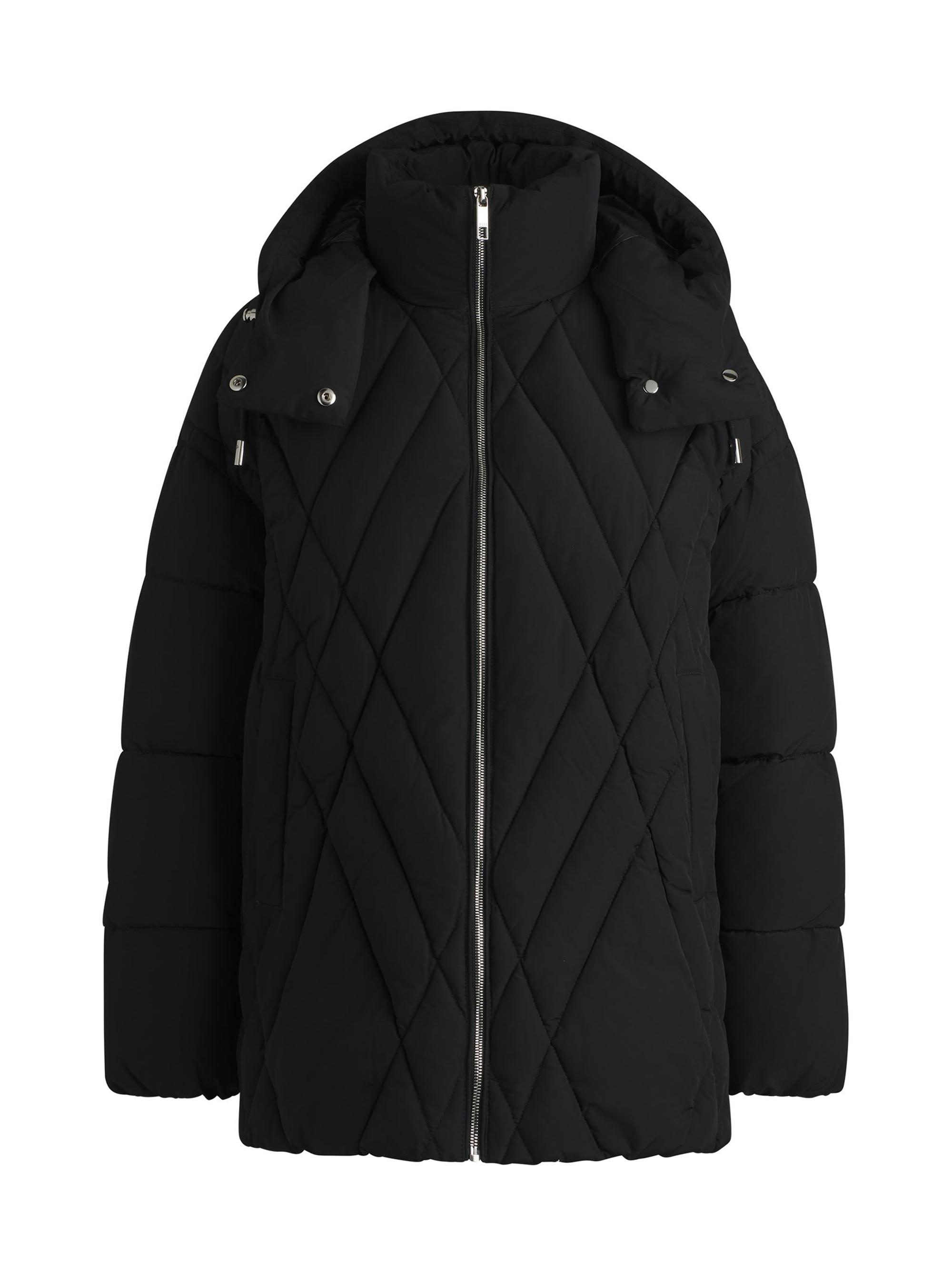 BOSS Women's Water-Repellent Jacket with Seasonal Quilting - Blue