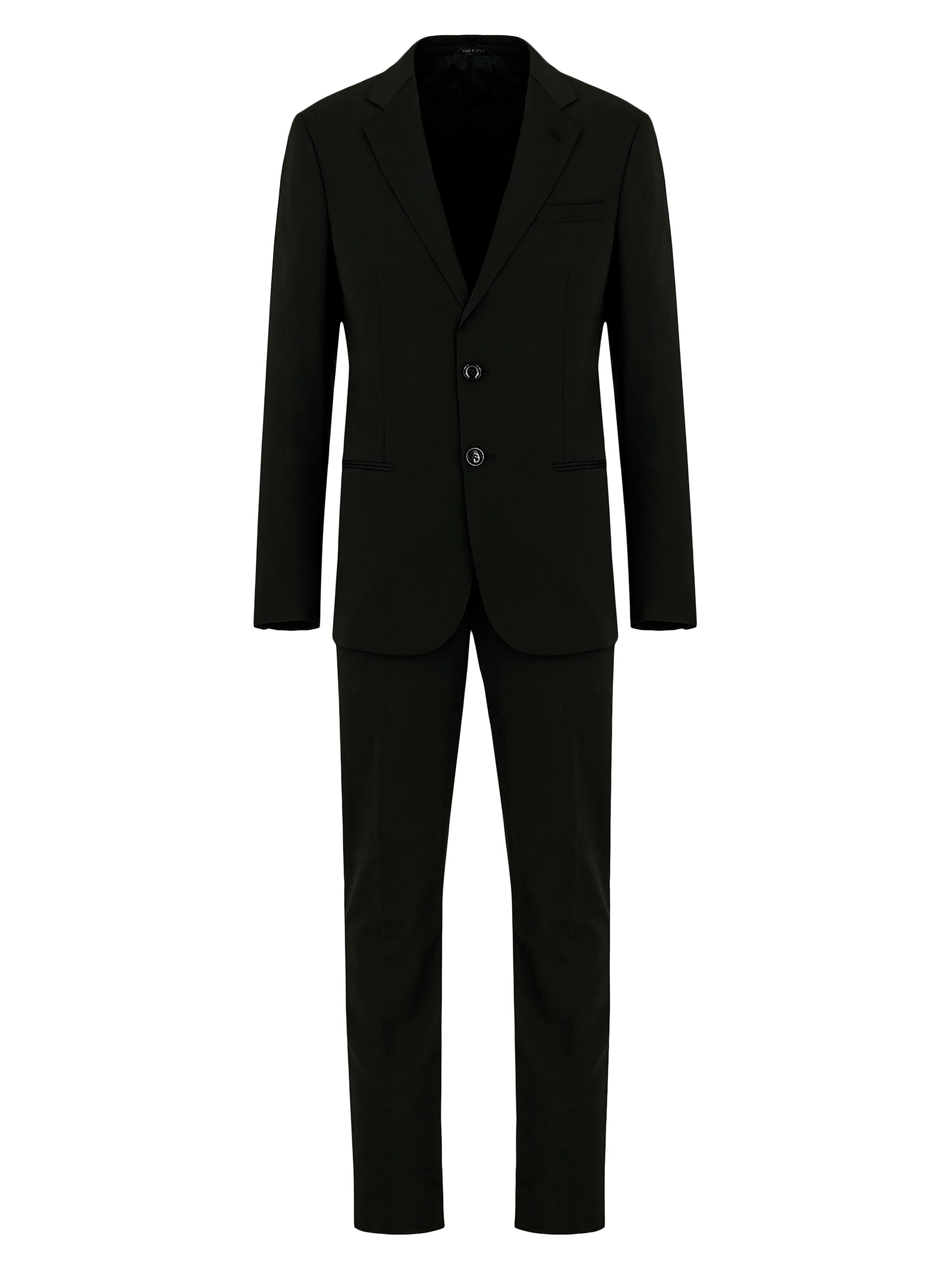 Giorgio Armani Men's Soho Notch Lapel Wool Suit - Blue