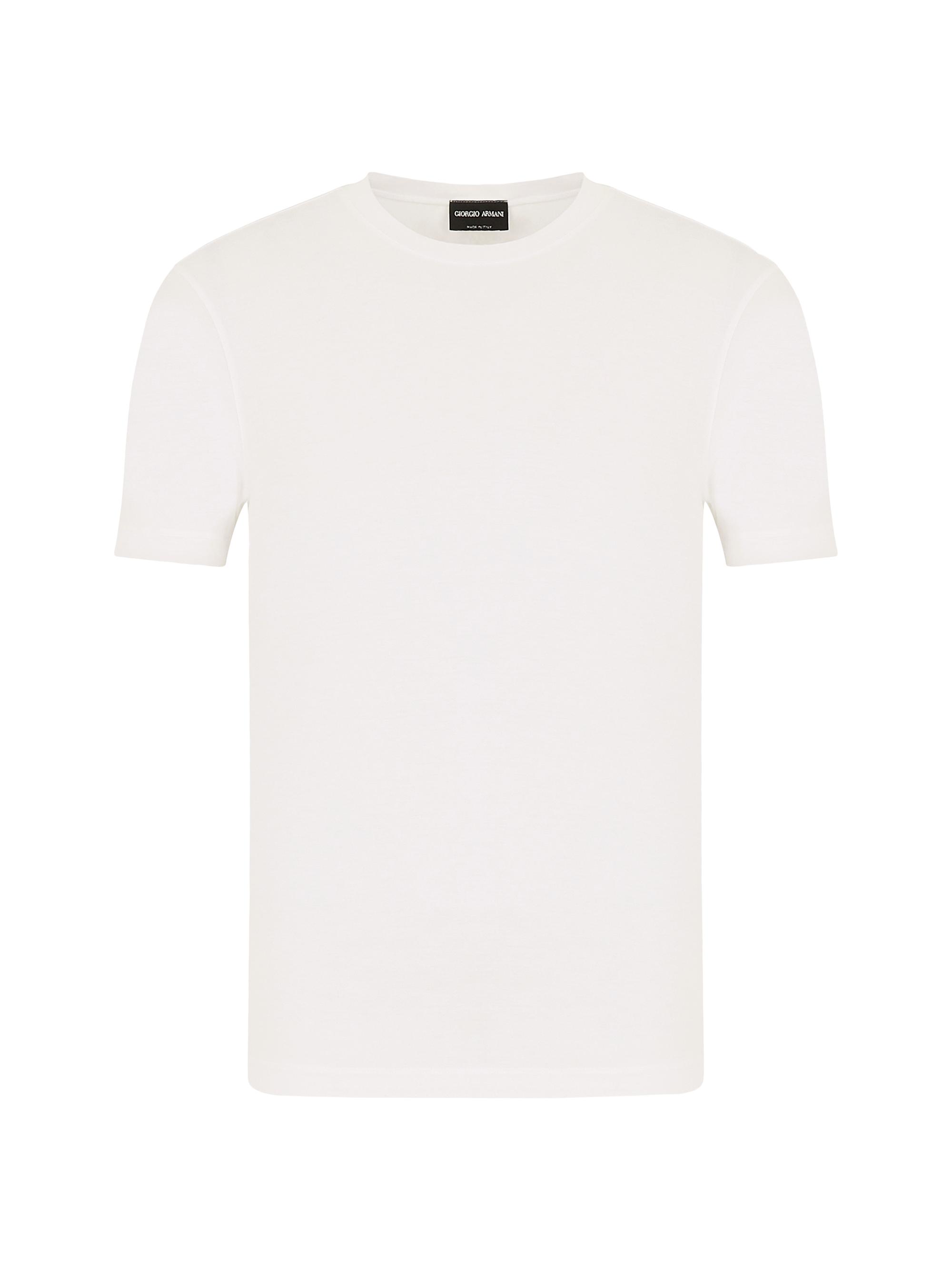 Giorgio Armani Men's Crewneck Stretch T-Shirt - Bianco