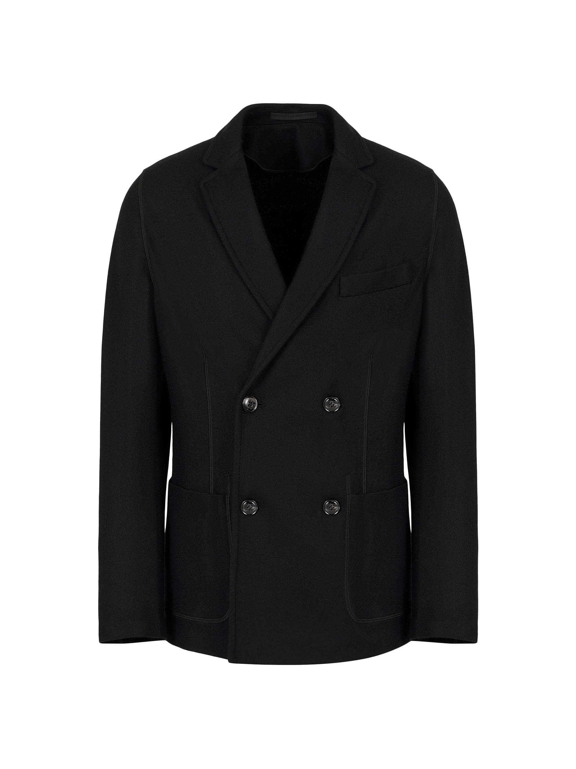 Giorgio Armani Men's Cashmere Double-Breasted Sport Coat - Black
