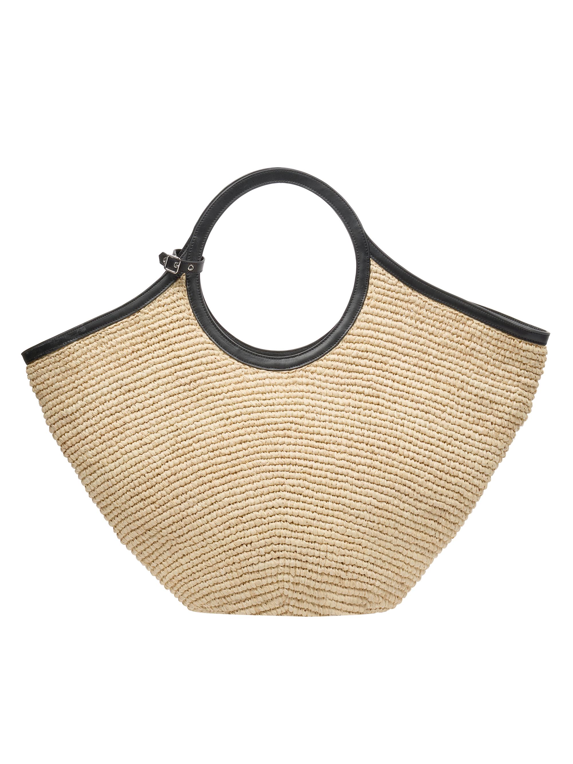 Courreges Women's Maxy Holy Raffia Tote Bag - Natural