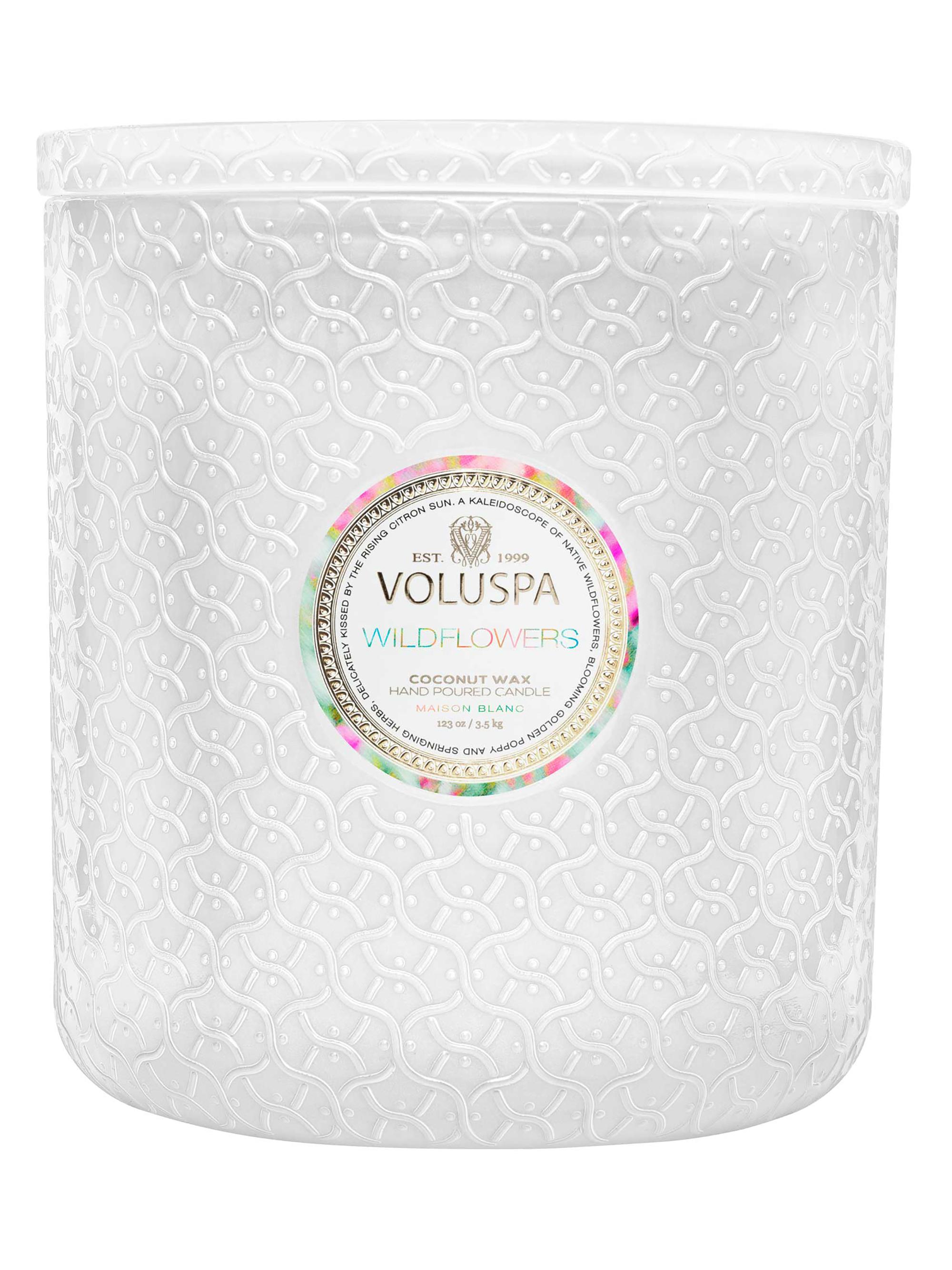 Voluspa Maison Blanc Wildflowers 5-Wick Hearth Candle