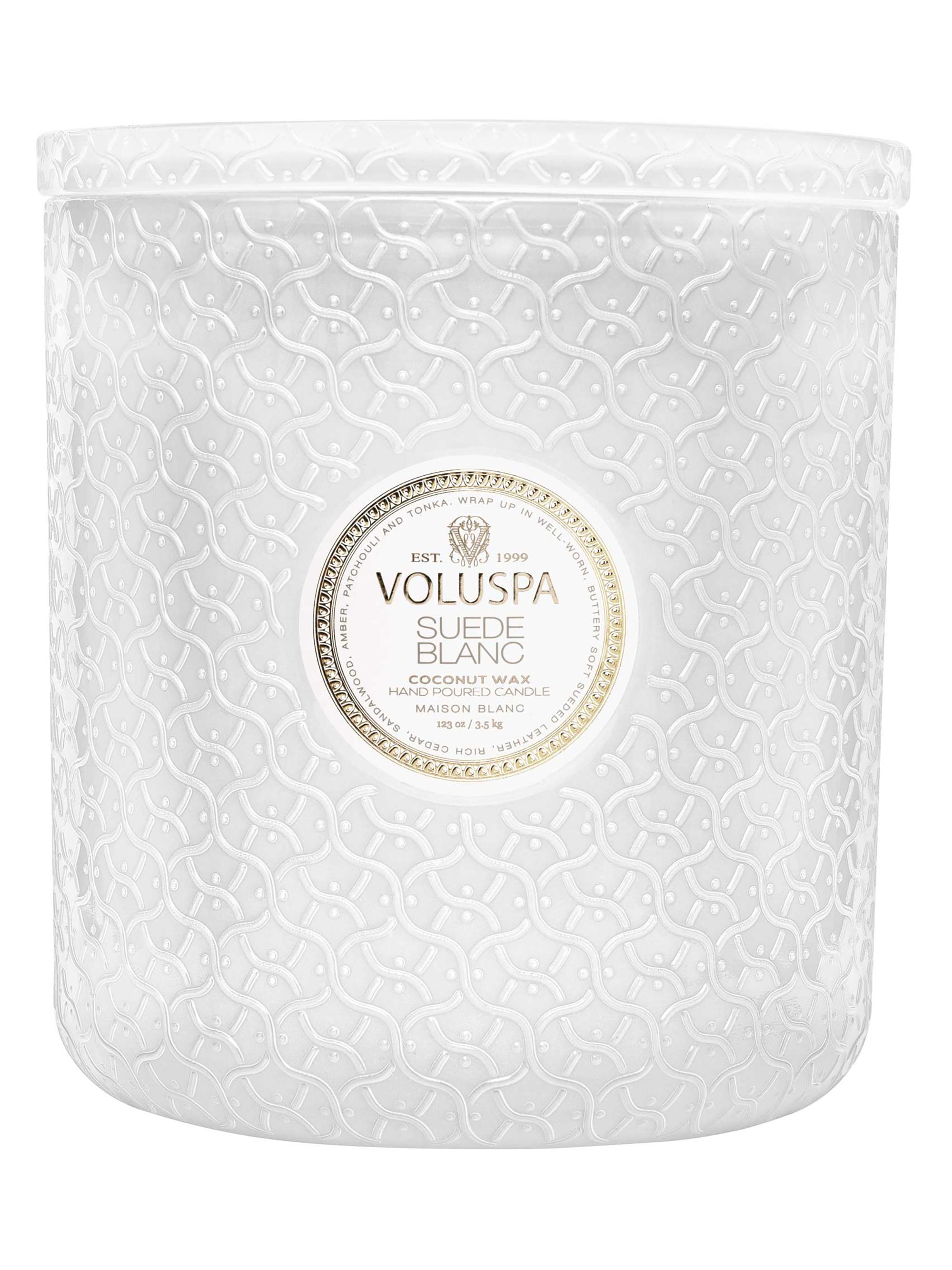Voluspa Maison Blanc Suede Blanc 5 Wick Hearth