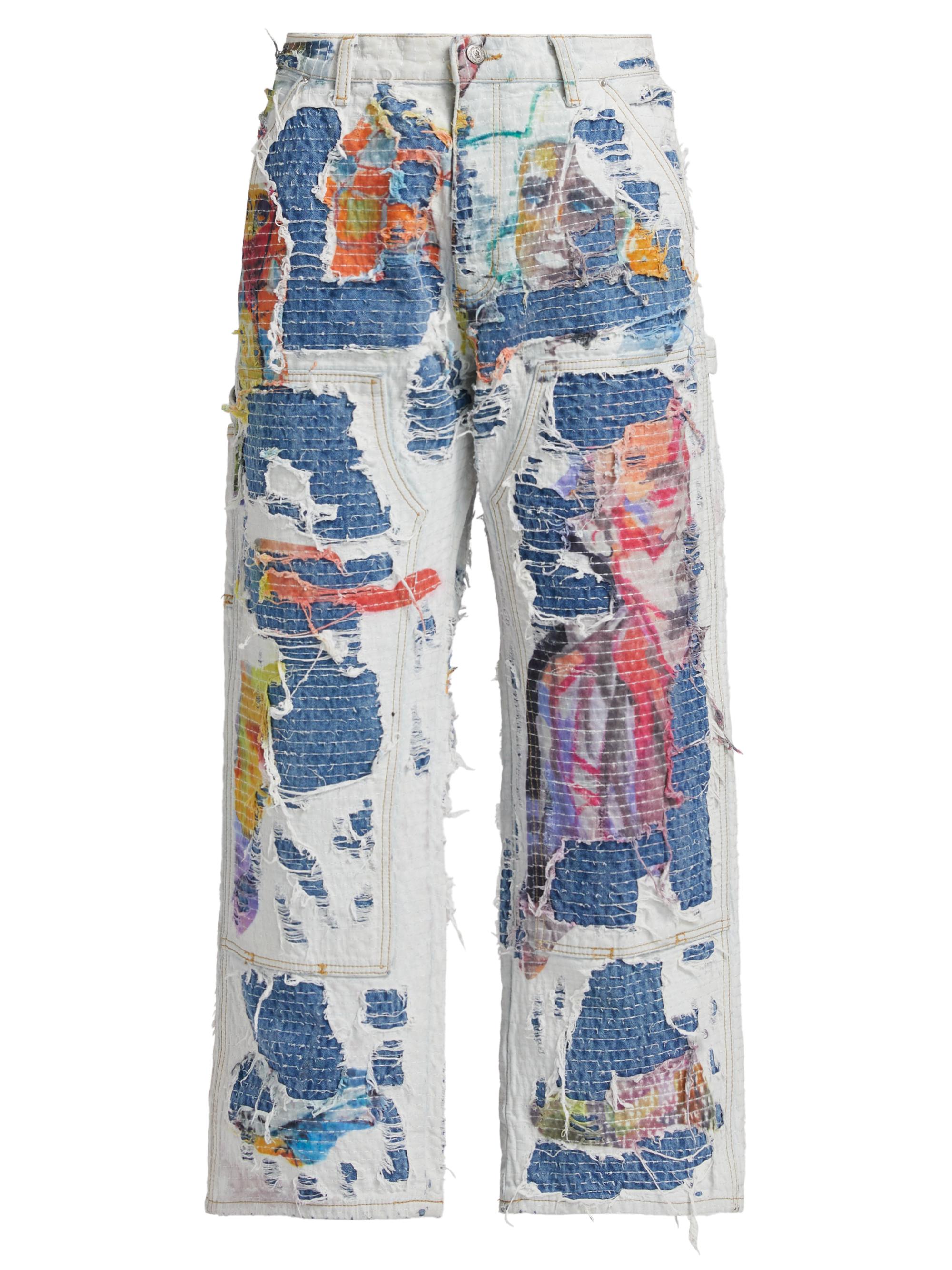 KidSuper Men's Stitched Double Knee Pants