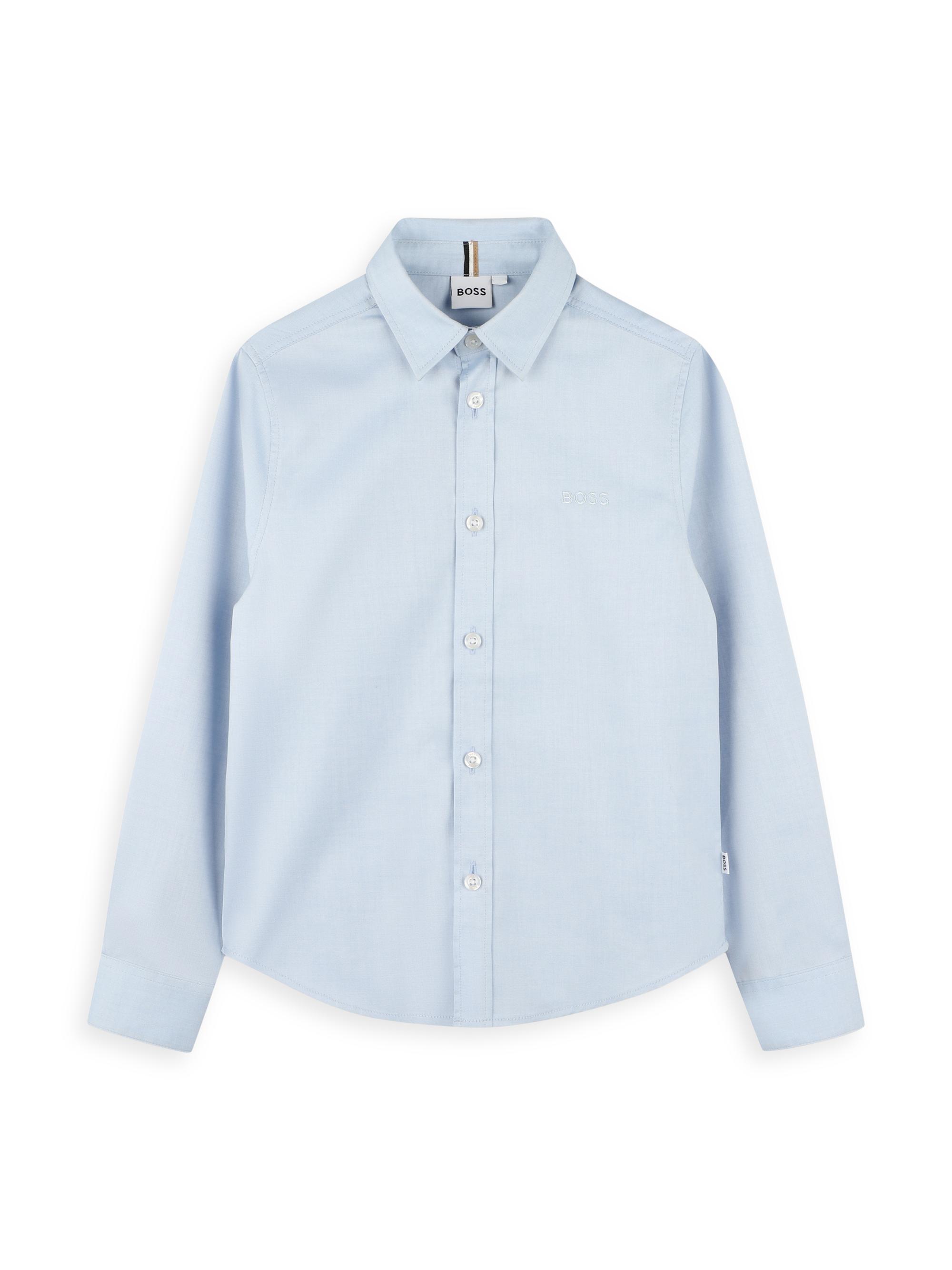 BOSS Little Boy's & Boy's Oxford Button-Up Shirt - Pale Blue