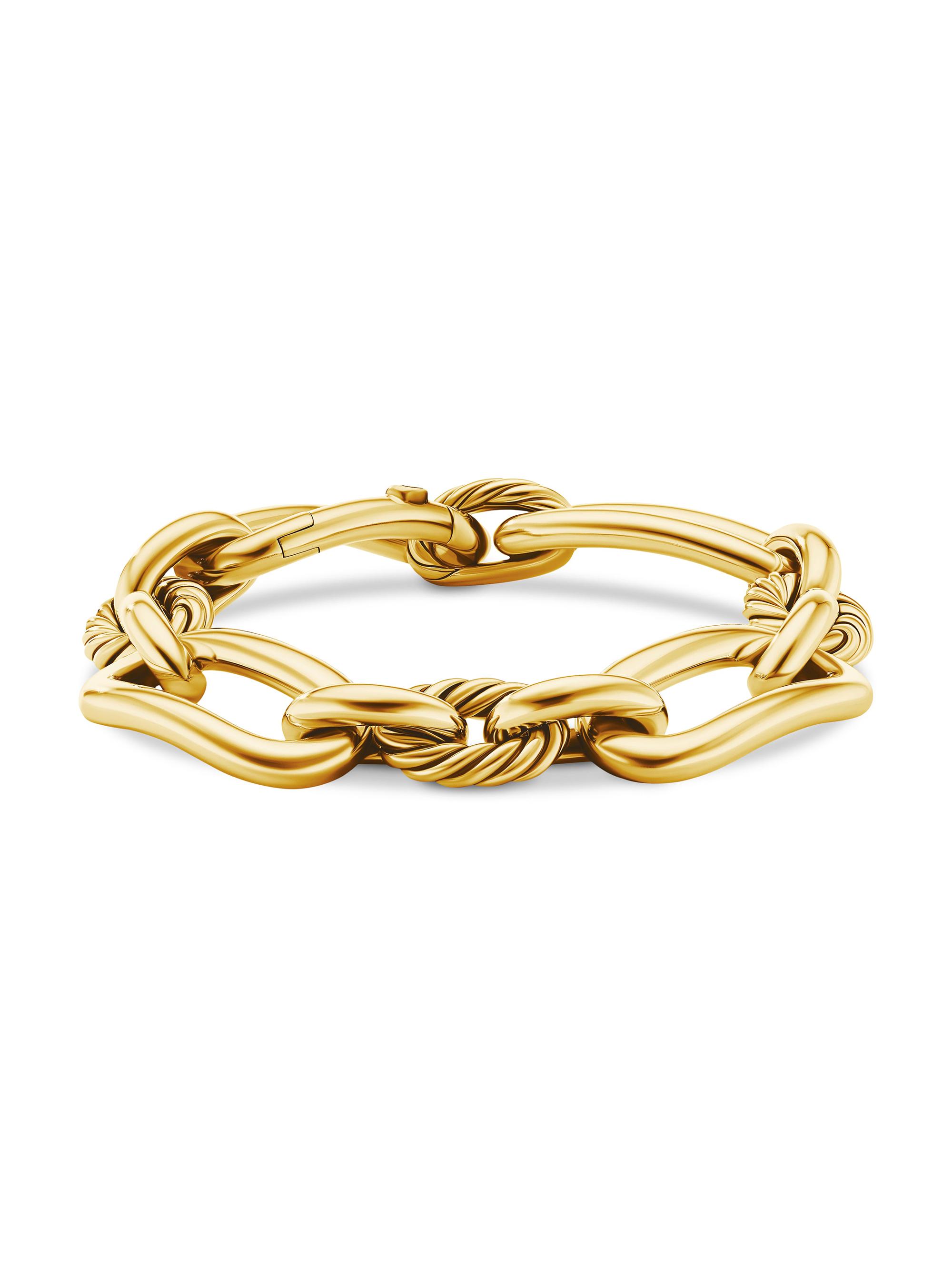 David Yurman Women's Lexington Chain Bracelet in 18K Yellow Gold, 16MM - Gold
