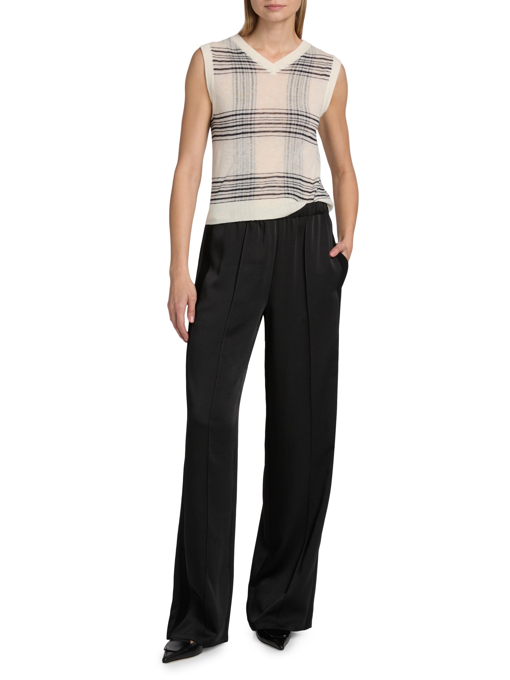 Vince Tuxedo Stripe Mid-Rise Trousers | Saks Fifth Avenue