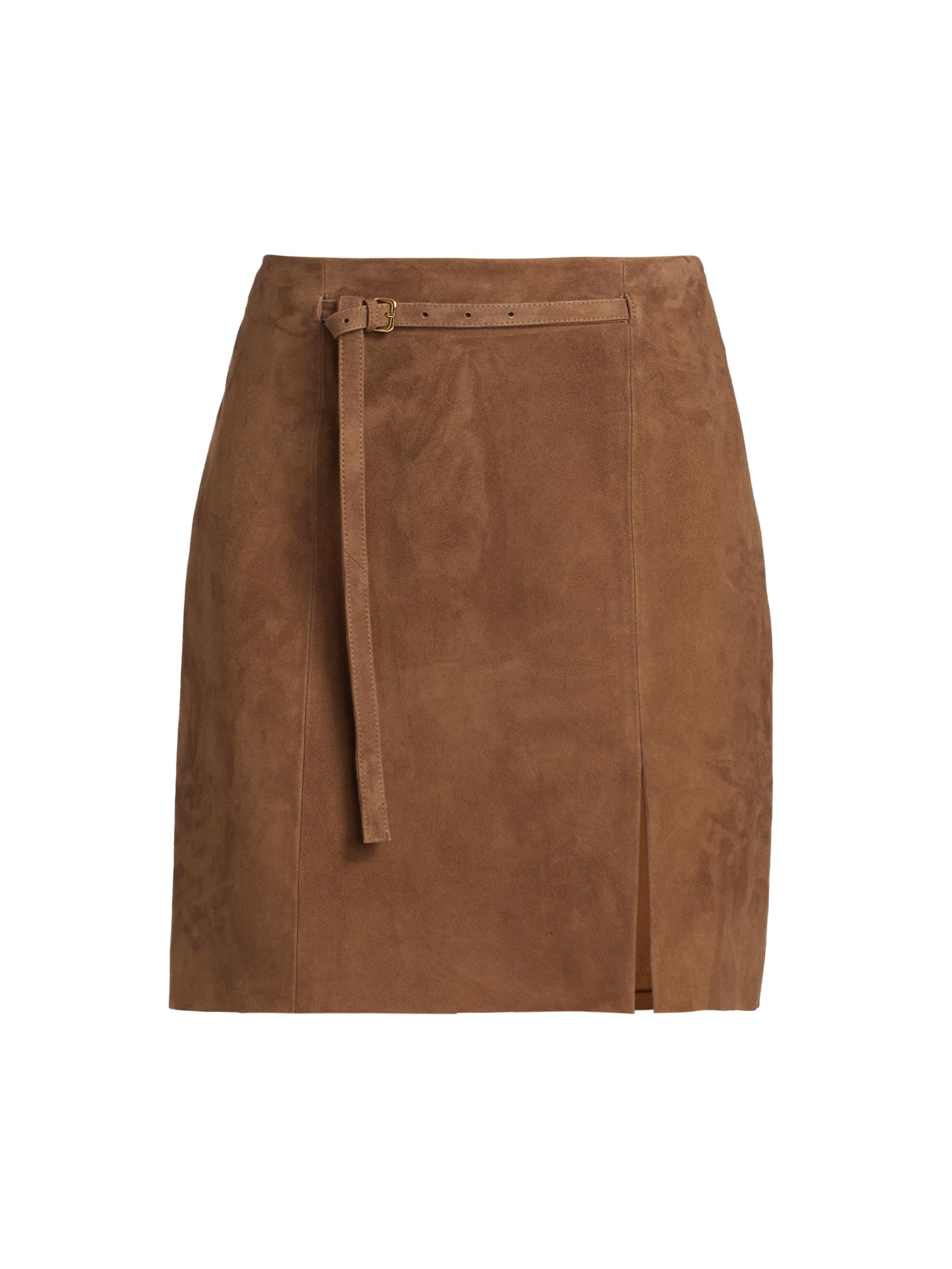 Vince Women's Belted Suede Mid-Rise Miniskirt - Camarillo
