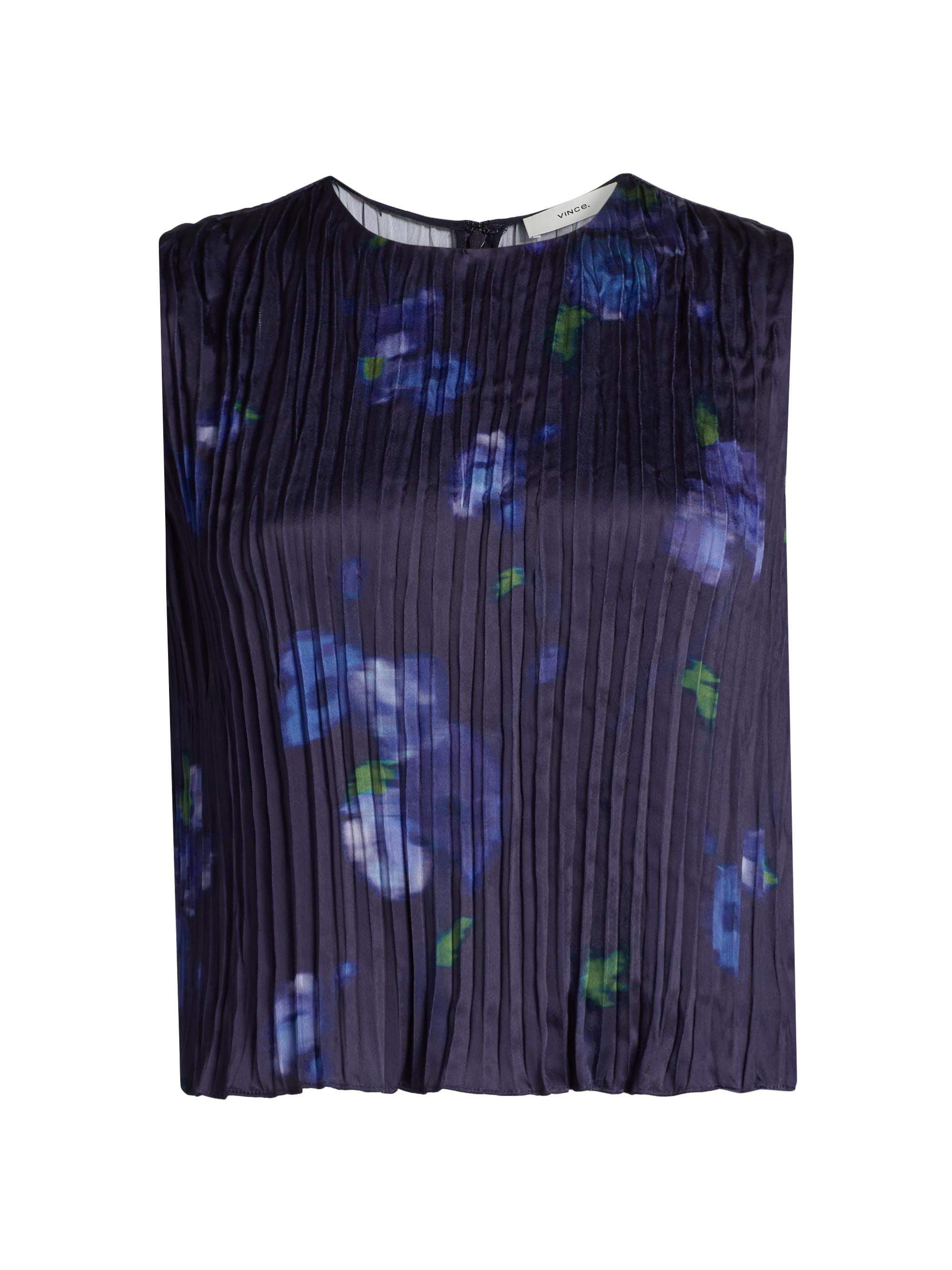 Vince Women's Poppy Blur Crushed Shell Top - Midnight