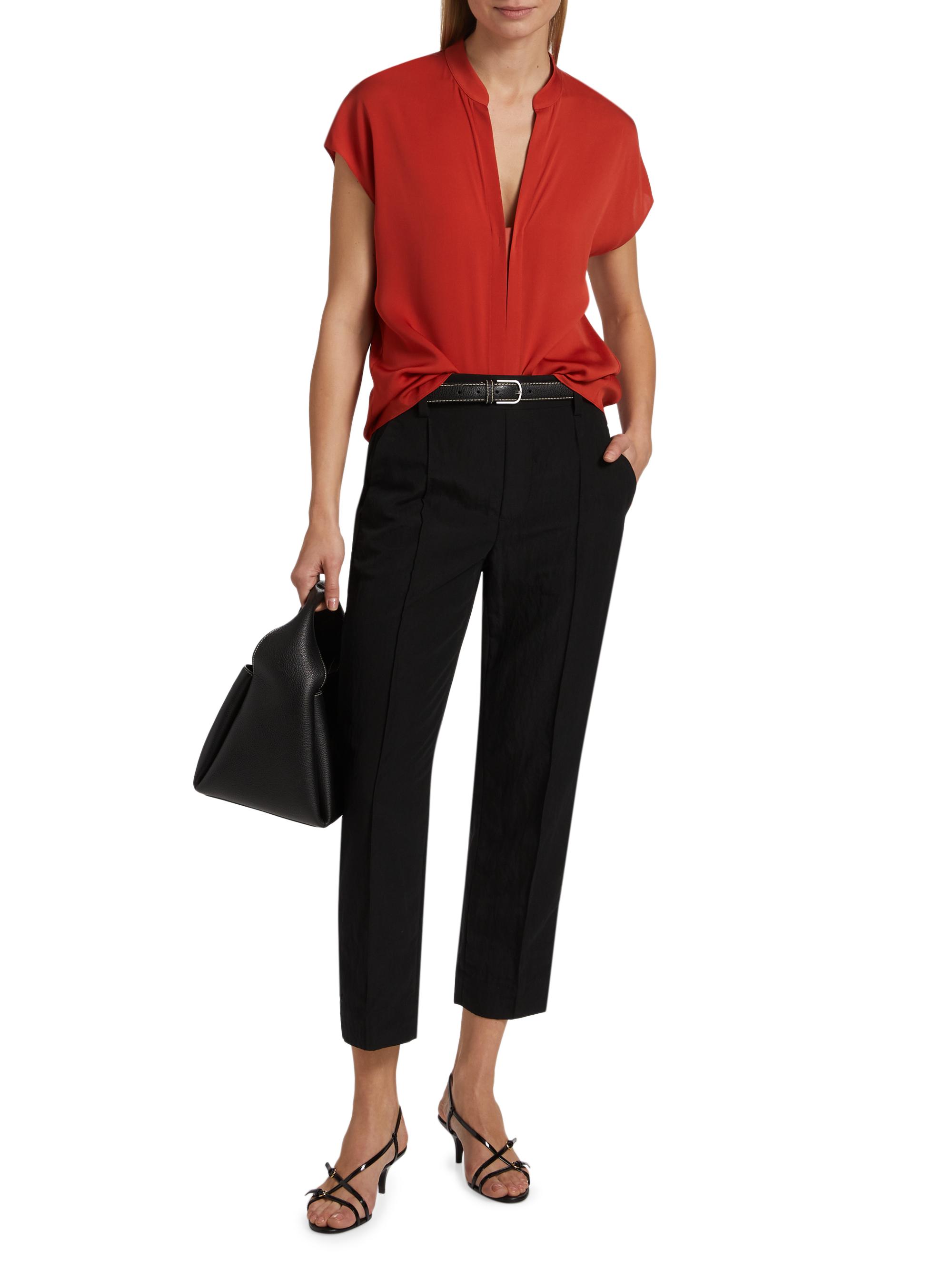 Vince Utility Mid-Rise Pull-On Pants | Saks Fifth Avenue