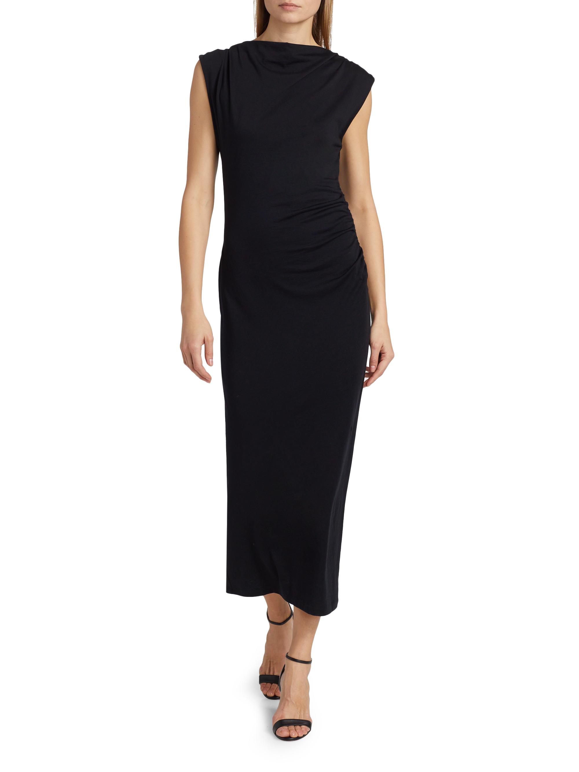 vince pima cotton midi dress Vince Belted Pima Cotton Midi Dress in Tide Pool at Nordstrom, Size Xx-Small