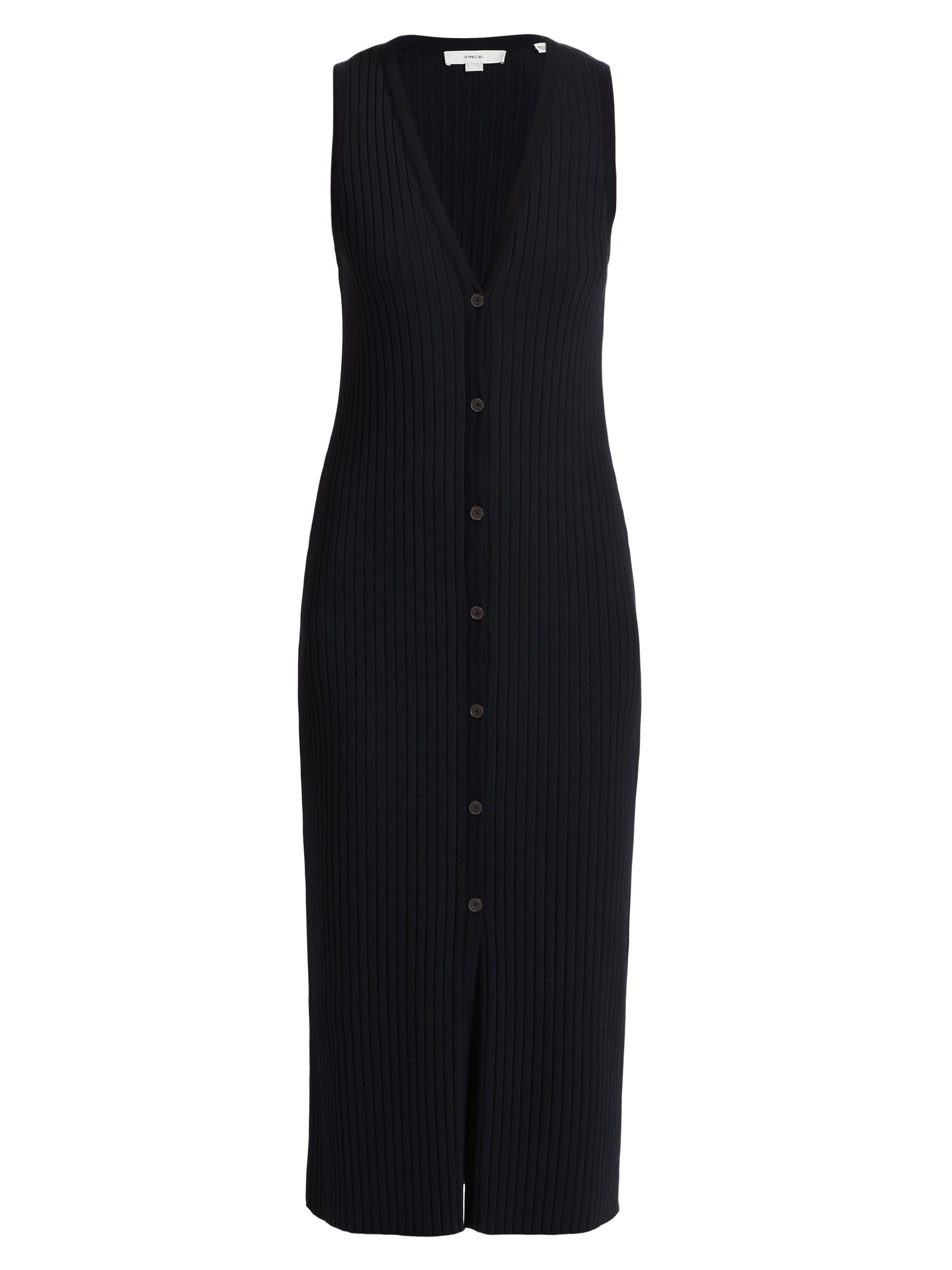 vince black linen dress Vince Short A-Line Dress main image 1