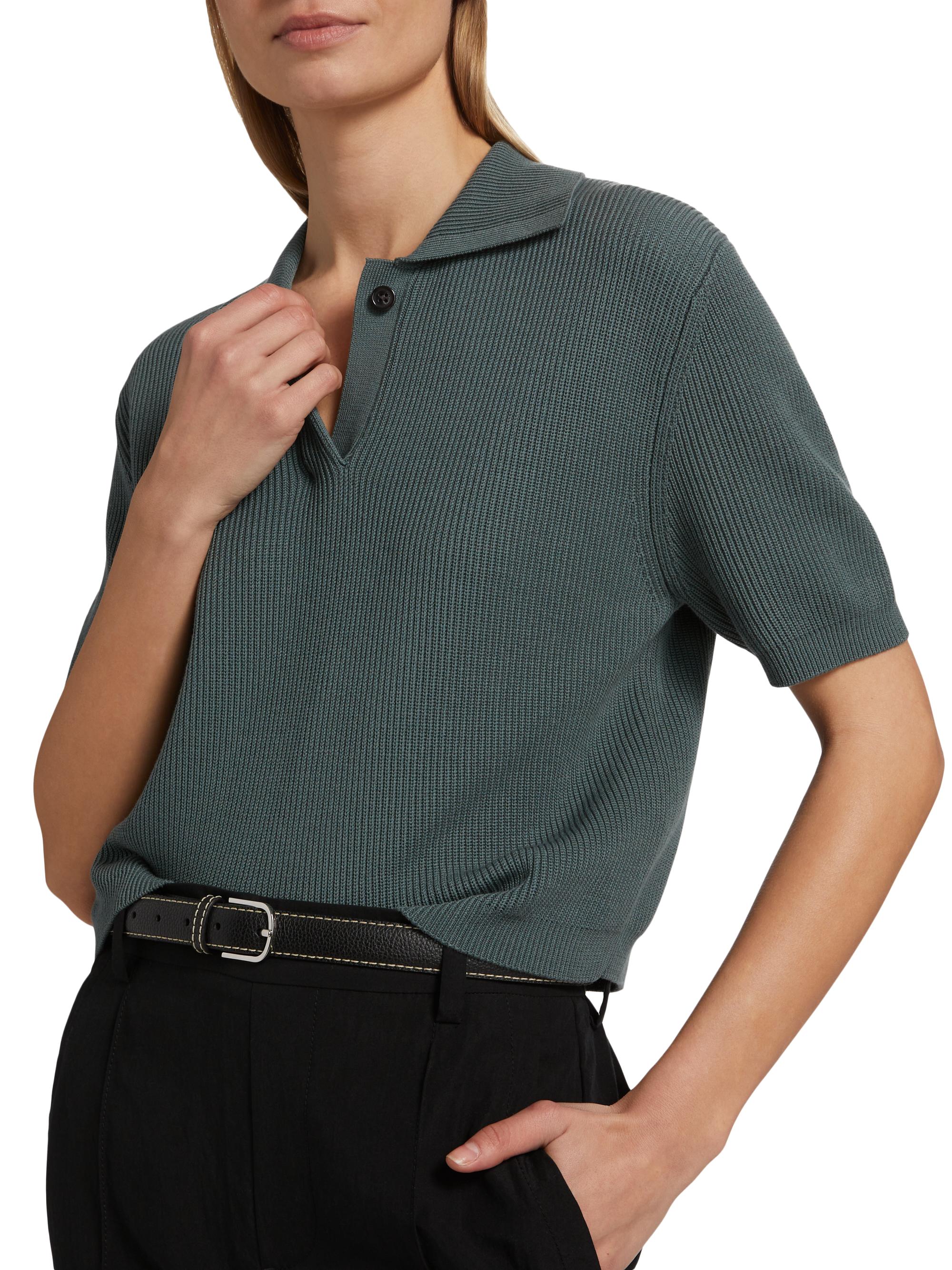 トップス ENEU polo rib knit Rib-Knit Polo Sweater