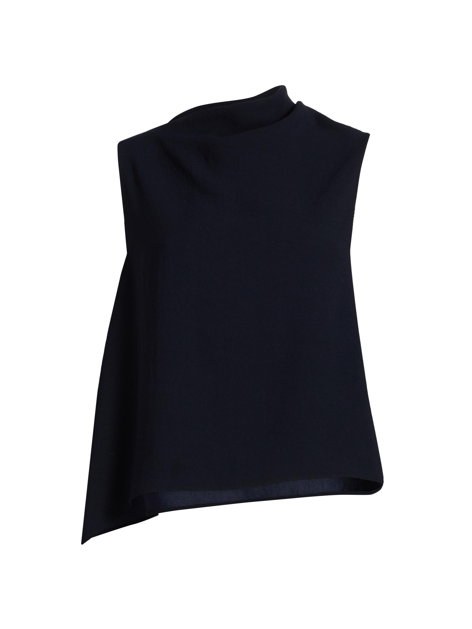 Vince Women's Draped Asymmetric A-Line Top - Coastal