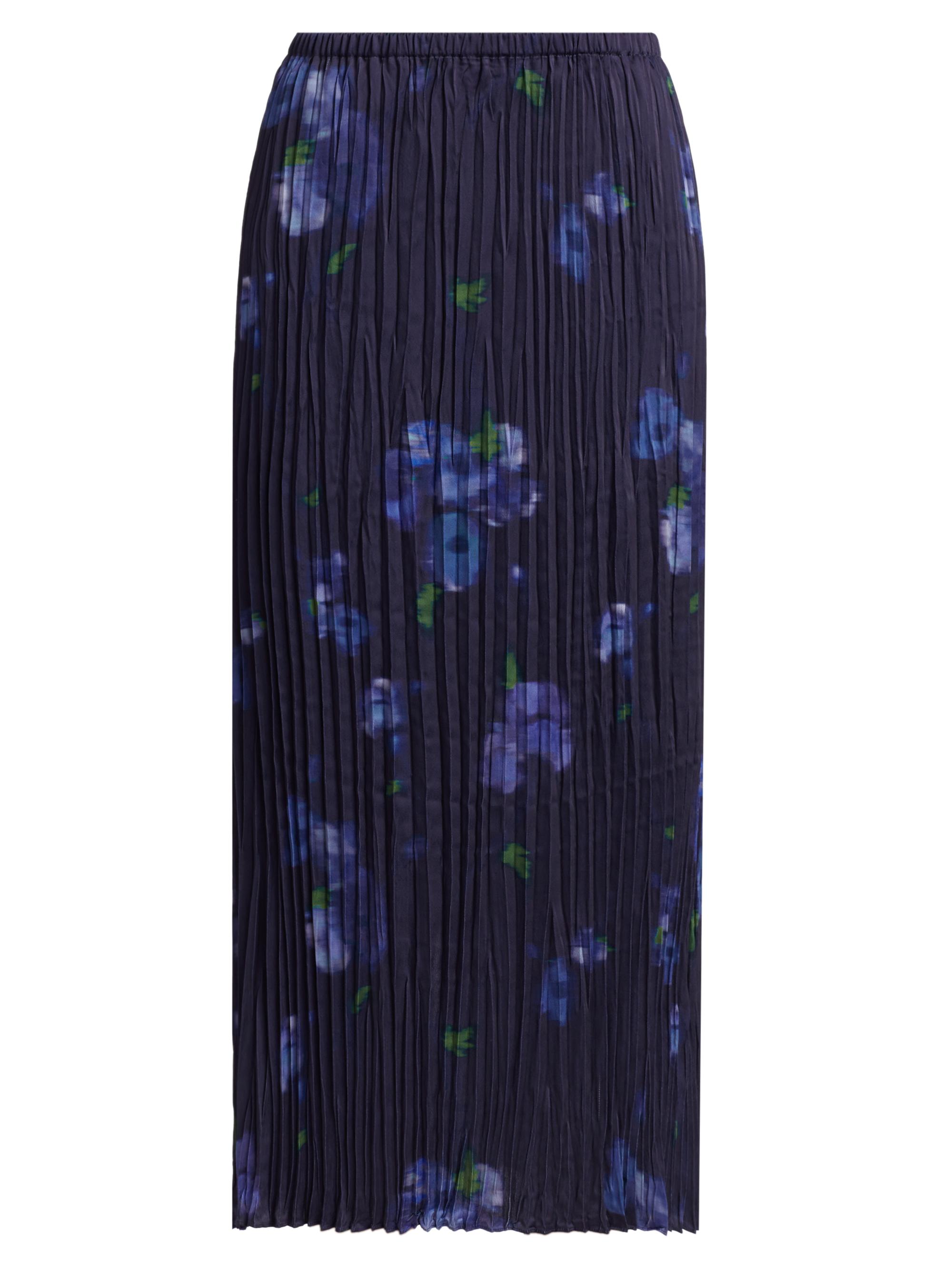 Vince Women's Poppy Blur Crushed Column Midi-Skirt - Midnight