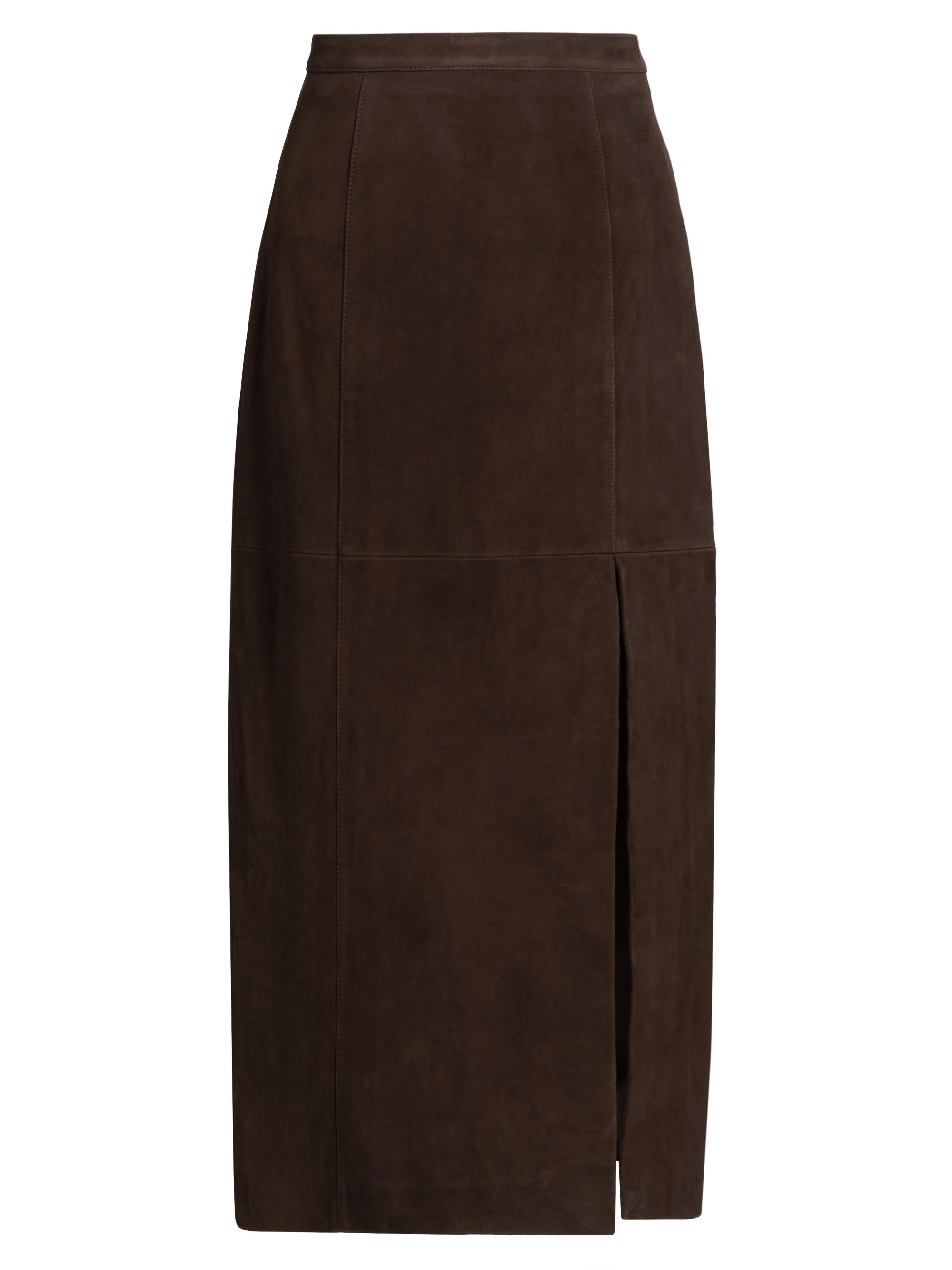 Cami NYC Women's Idris Suede Midi-Skirt - Malt