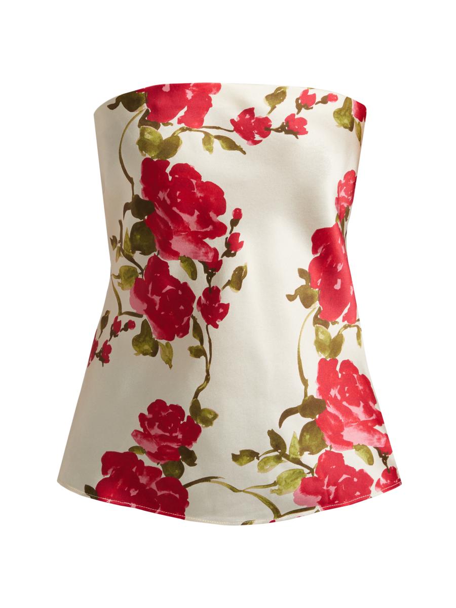 Cami NYC Prima Silk Strapless Top | Saks Fifth Avenue