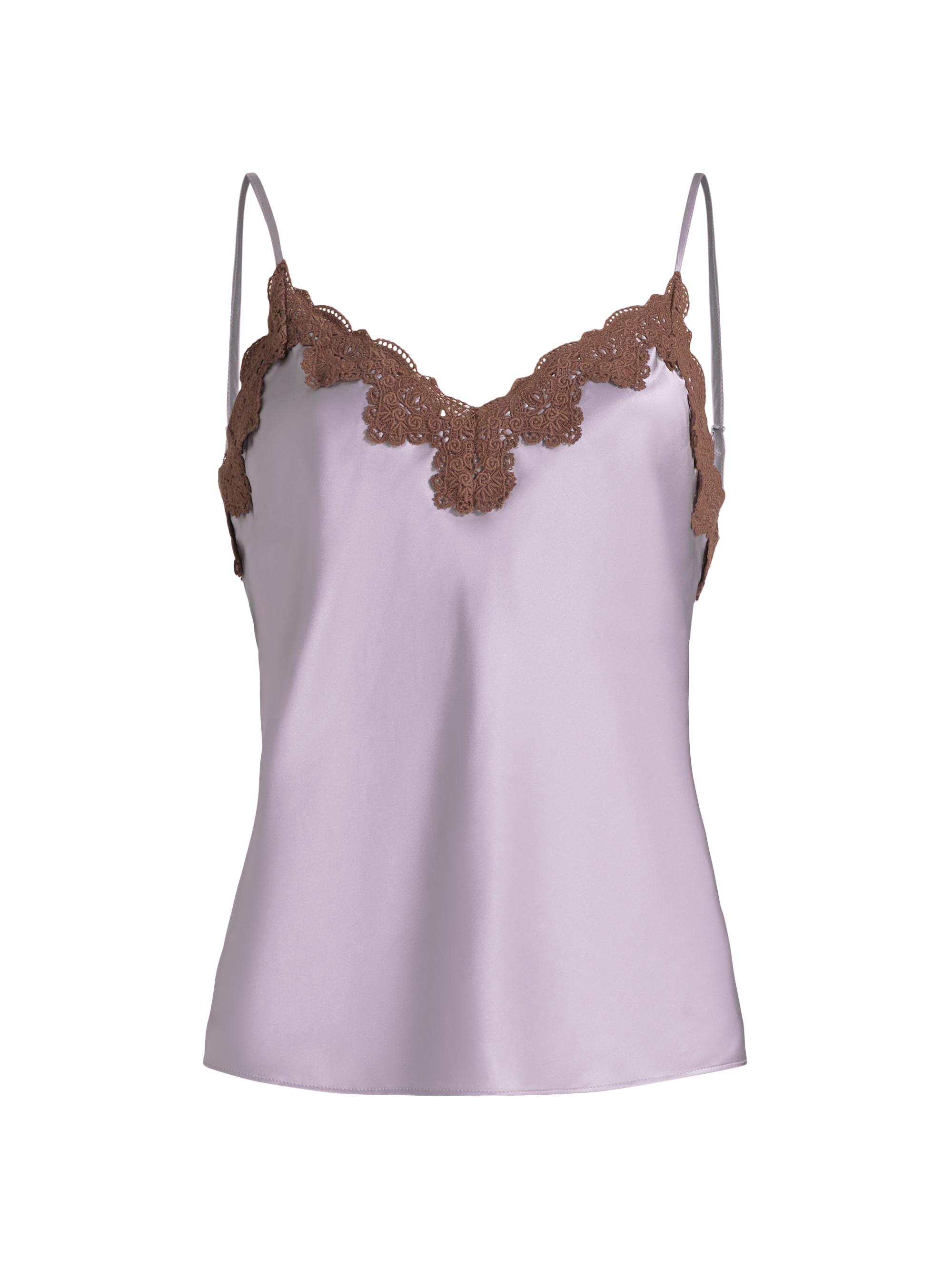 Cami NYC Women's Shona Silk & Lace Camisole - Moonflower