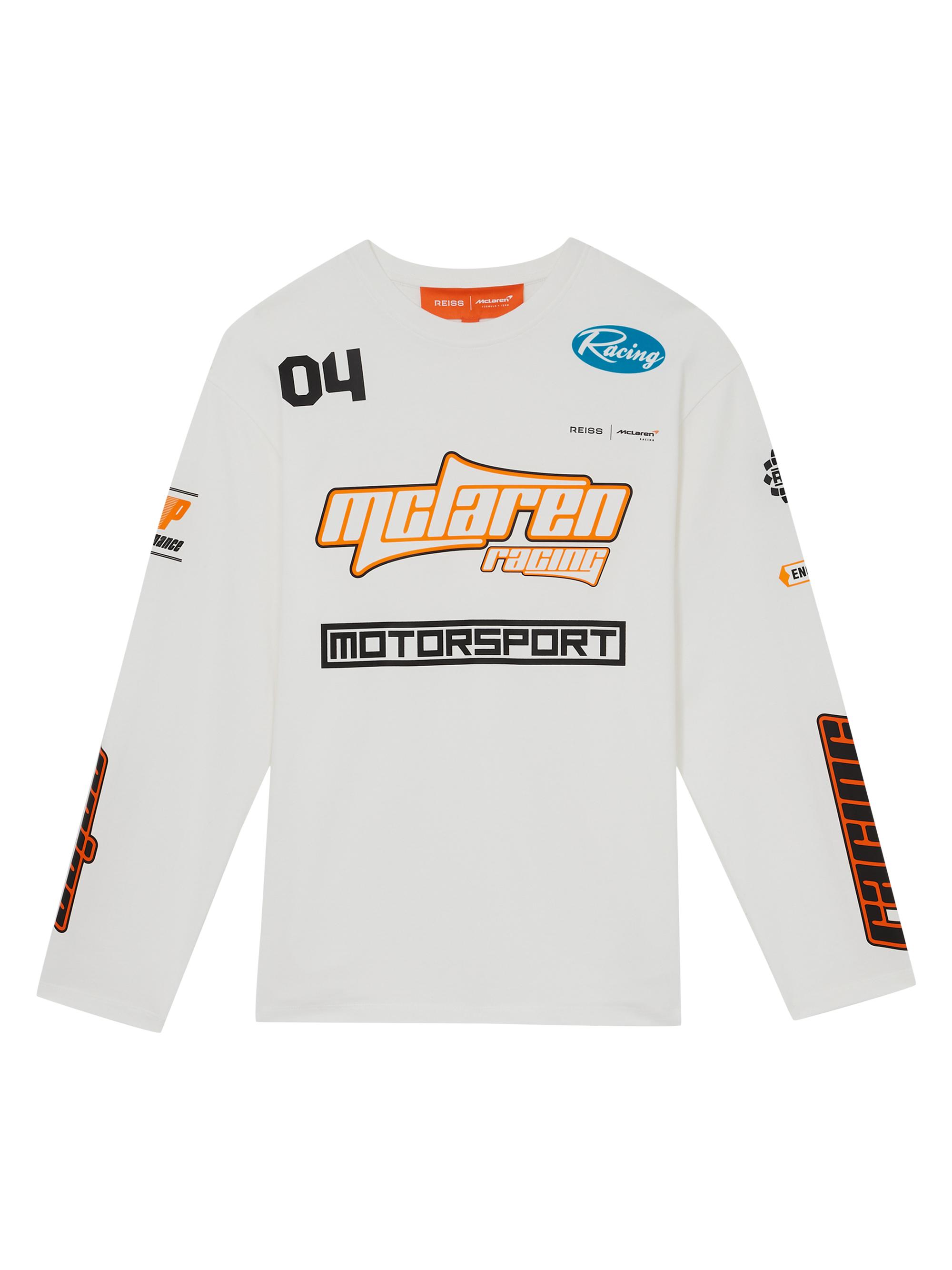 Reiss Men's  x McLaren F1 Team Oval T-Shirt - White