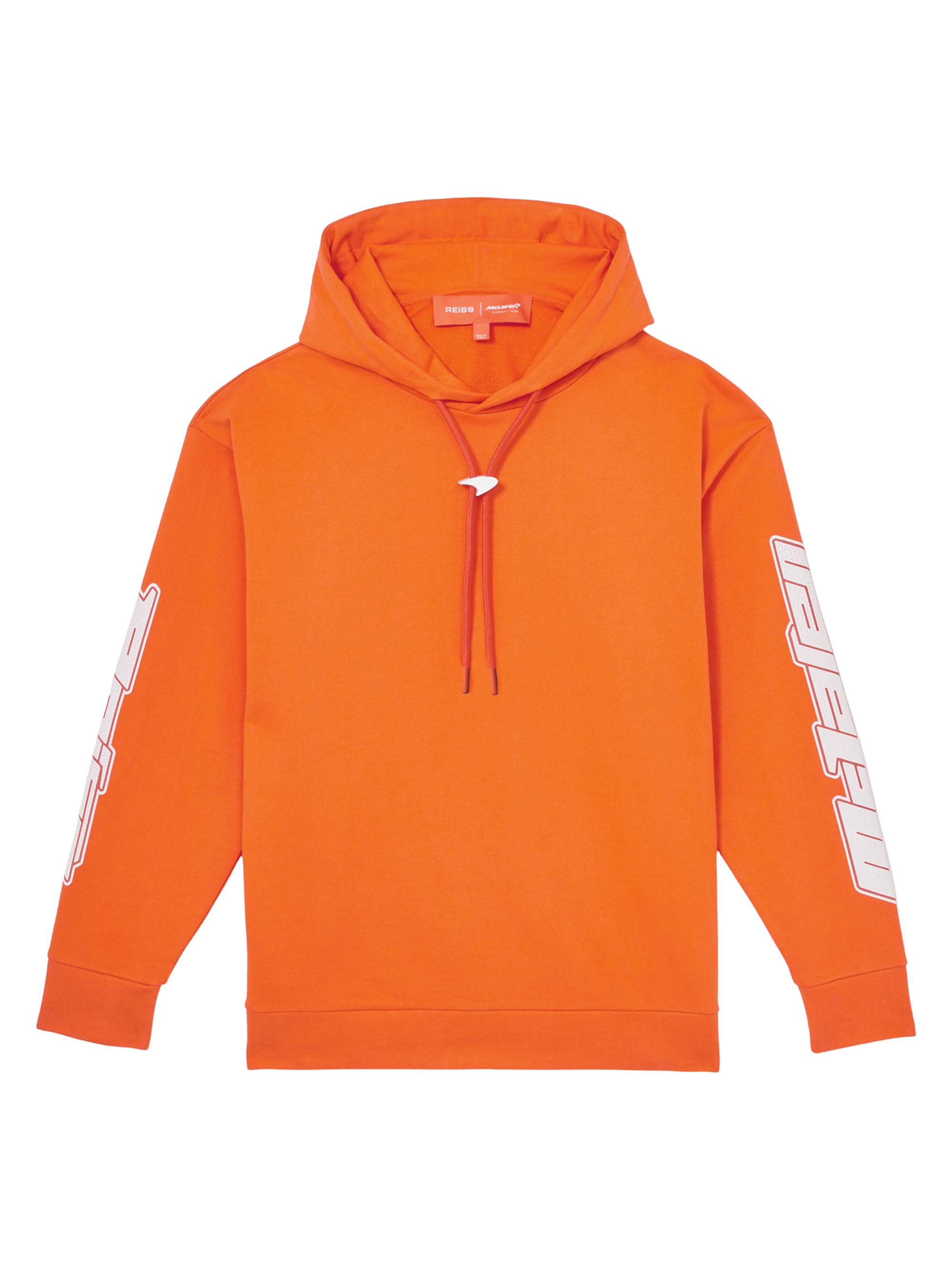 Reiss Men's  x McLaren F1 Team Zak Hoodie - Papaya Orange