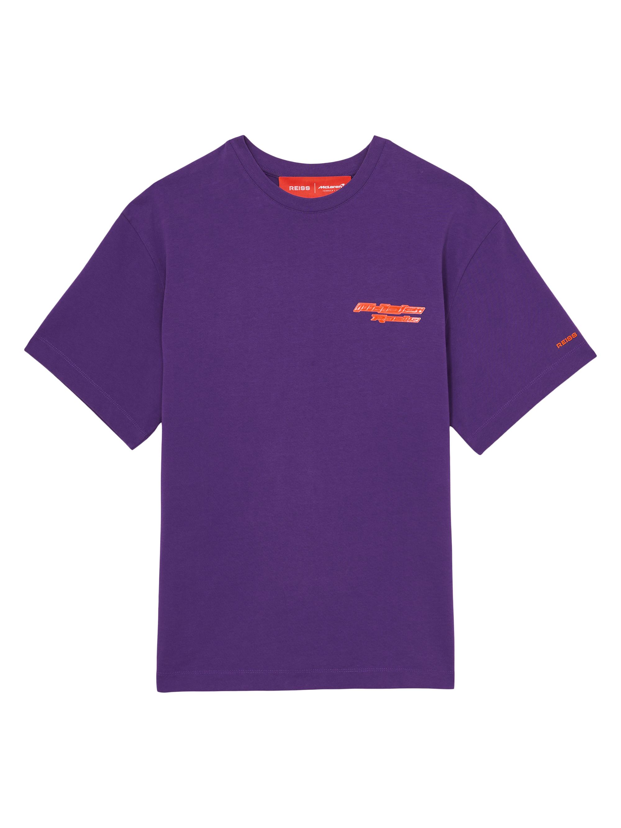 Reiss Men's  x McLaren F1 Team Nakata T-Shirt - Purple